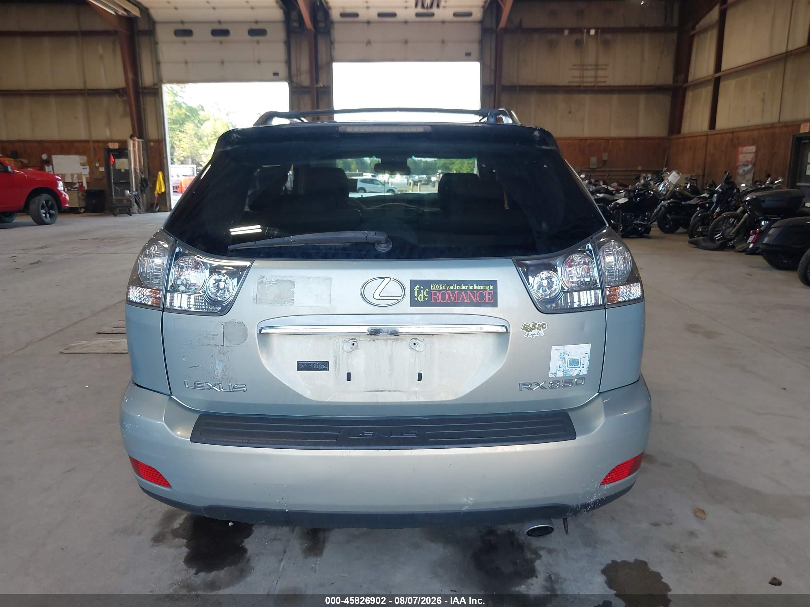 2008 Lexus Rx 350   Gray vin: 2T2HK31U08C083197