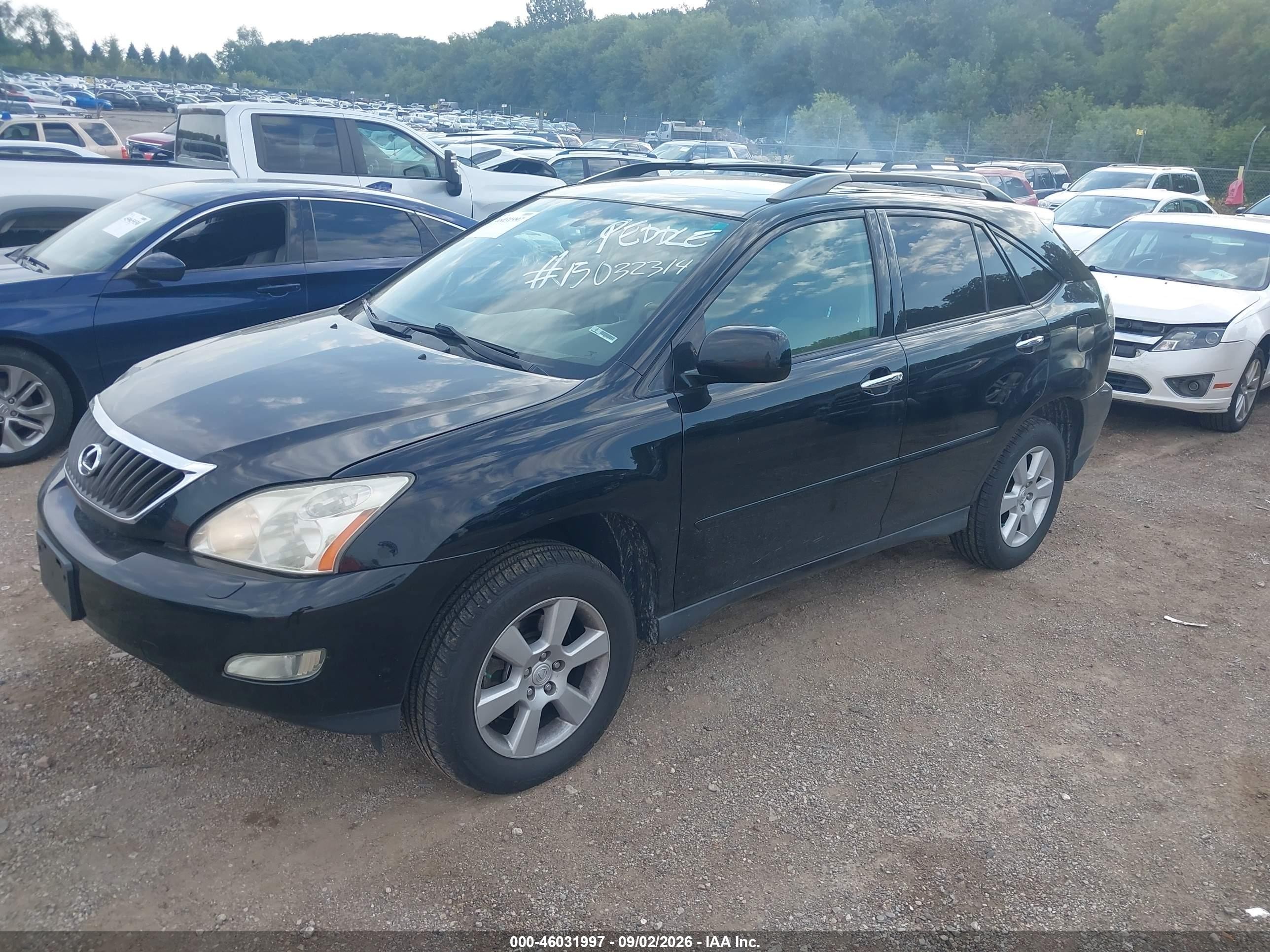 2008 Lexus Rx 350 Dark Blue vin: 2T2HK31U08C092112
