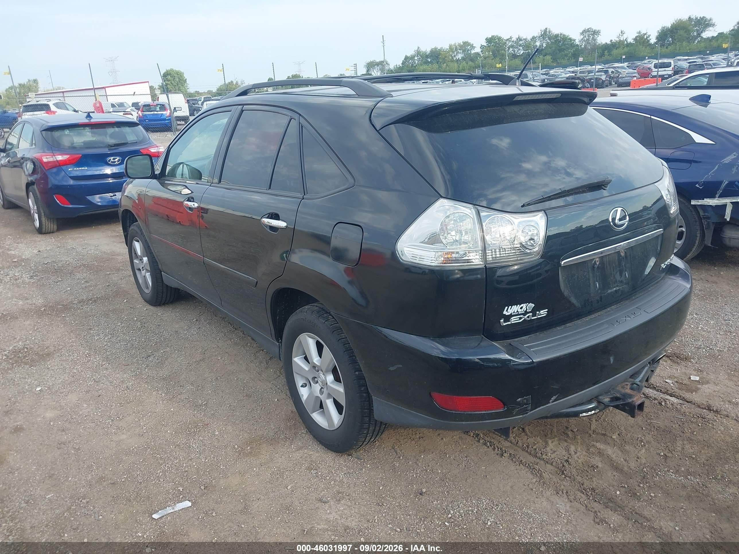 2008 Lexus Rx 350 Dark Blue vin: 2T2HK31U08C092112