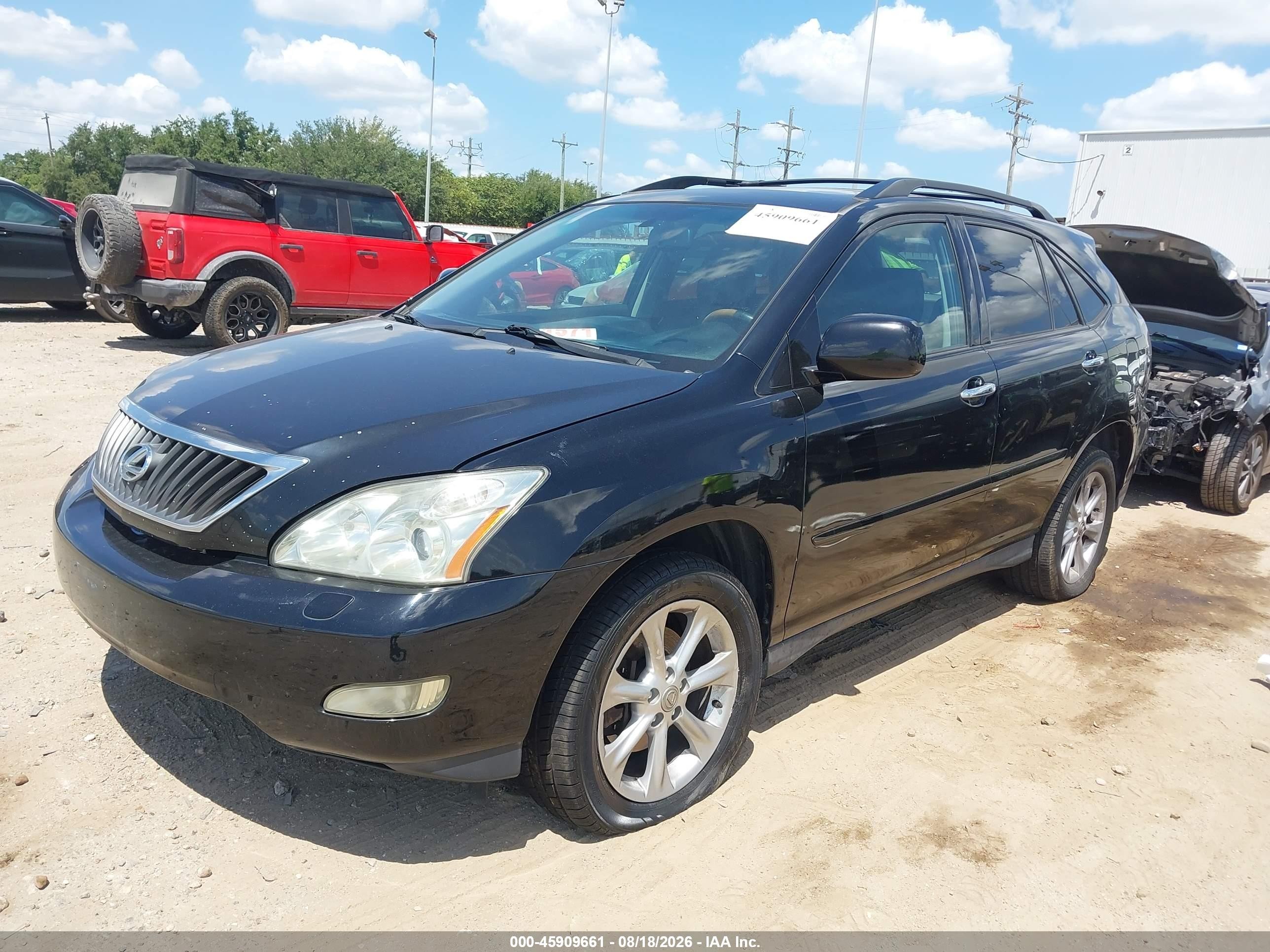 2009 Lexus Rx 350 Black vin: 2T2HK31U09C096873