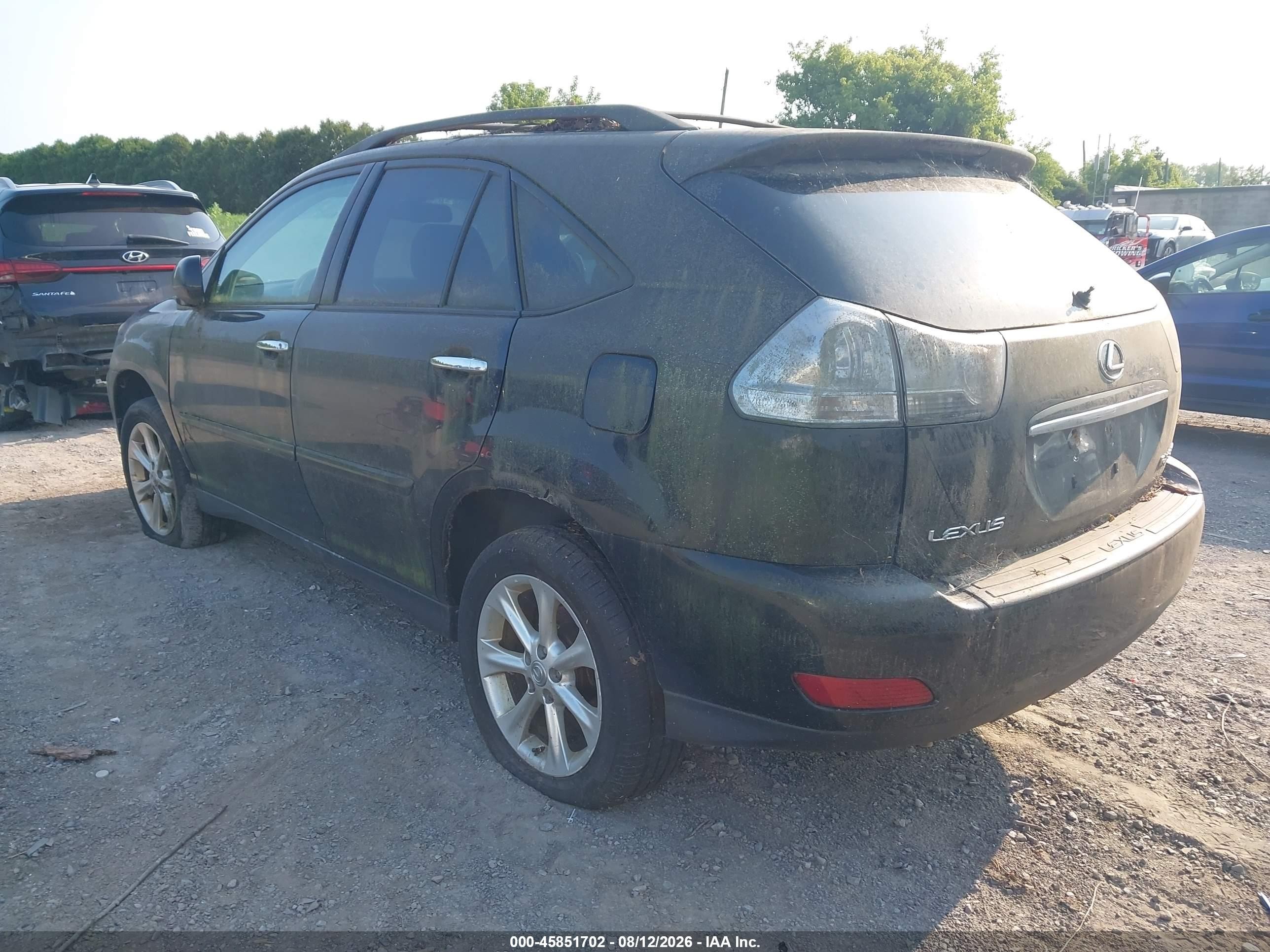2009 Lexus Rx 350   Black vin: 2T2HK31U09C103305