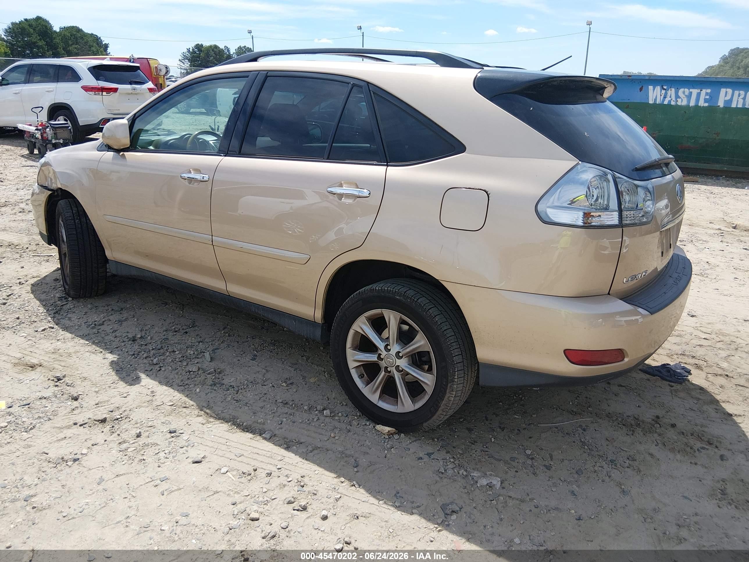 2009 Lexus Rx 350   Gold vin: 2T2HK31U09C109556