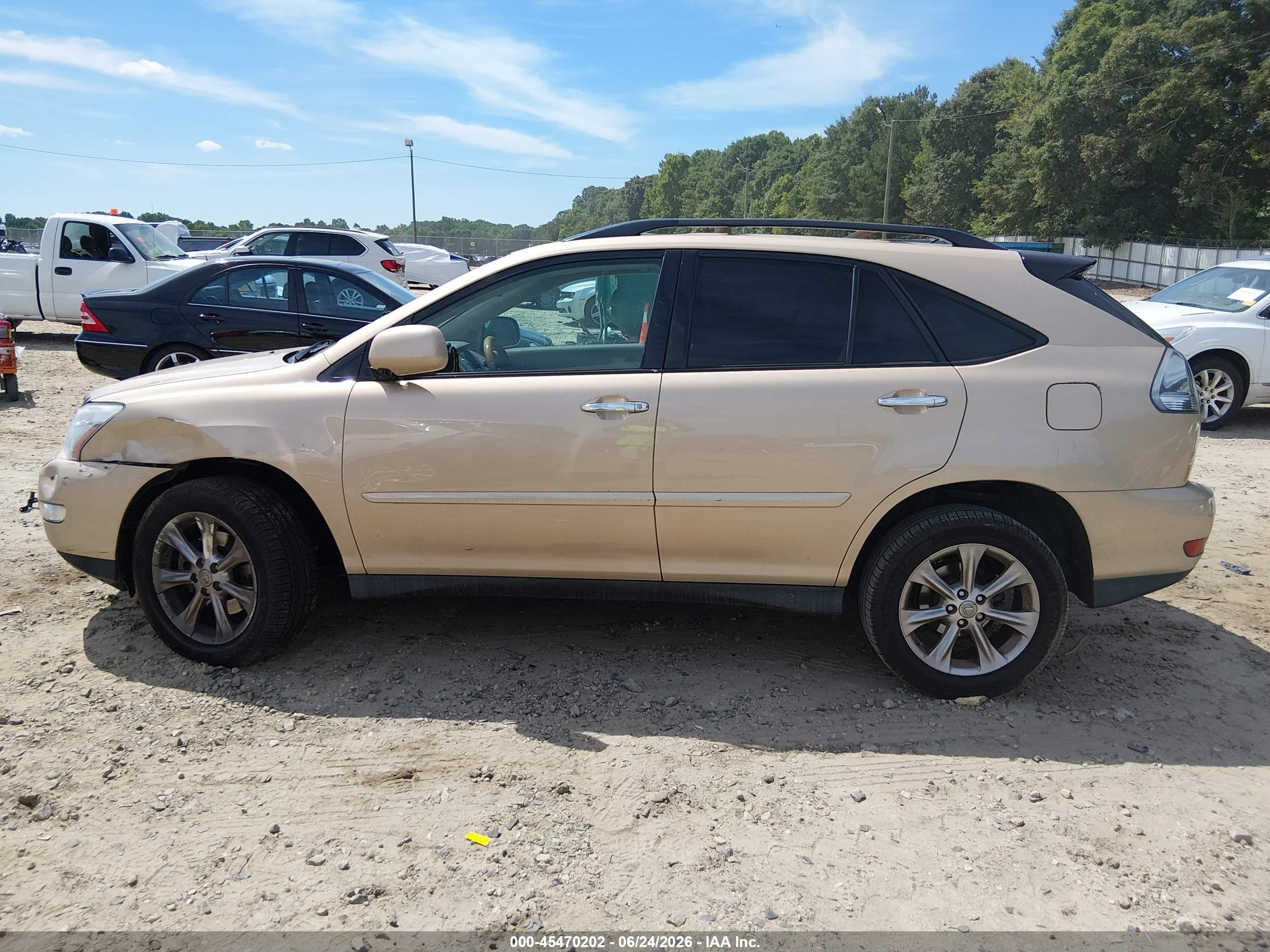 2009 Lexus Rx 350   Gold vin: 2T2HK31U09C109556