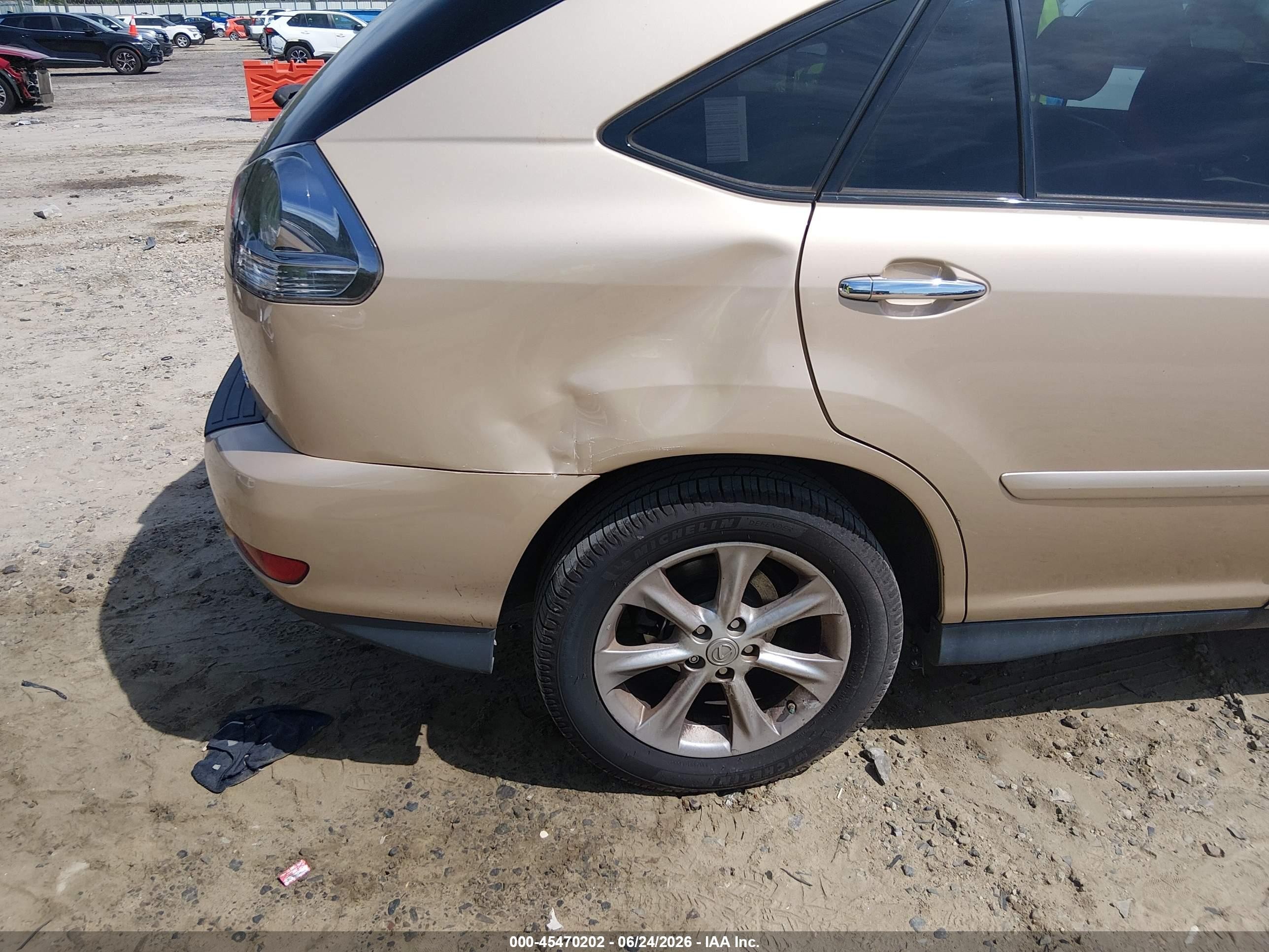 2009 Lexus Rx 350   Gold vin: 2T2HK31U09C109556