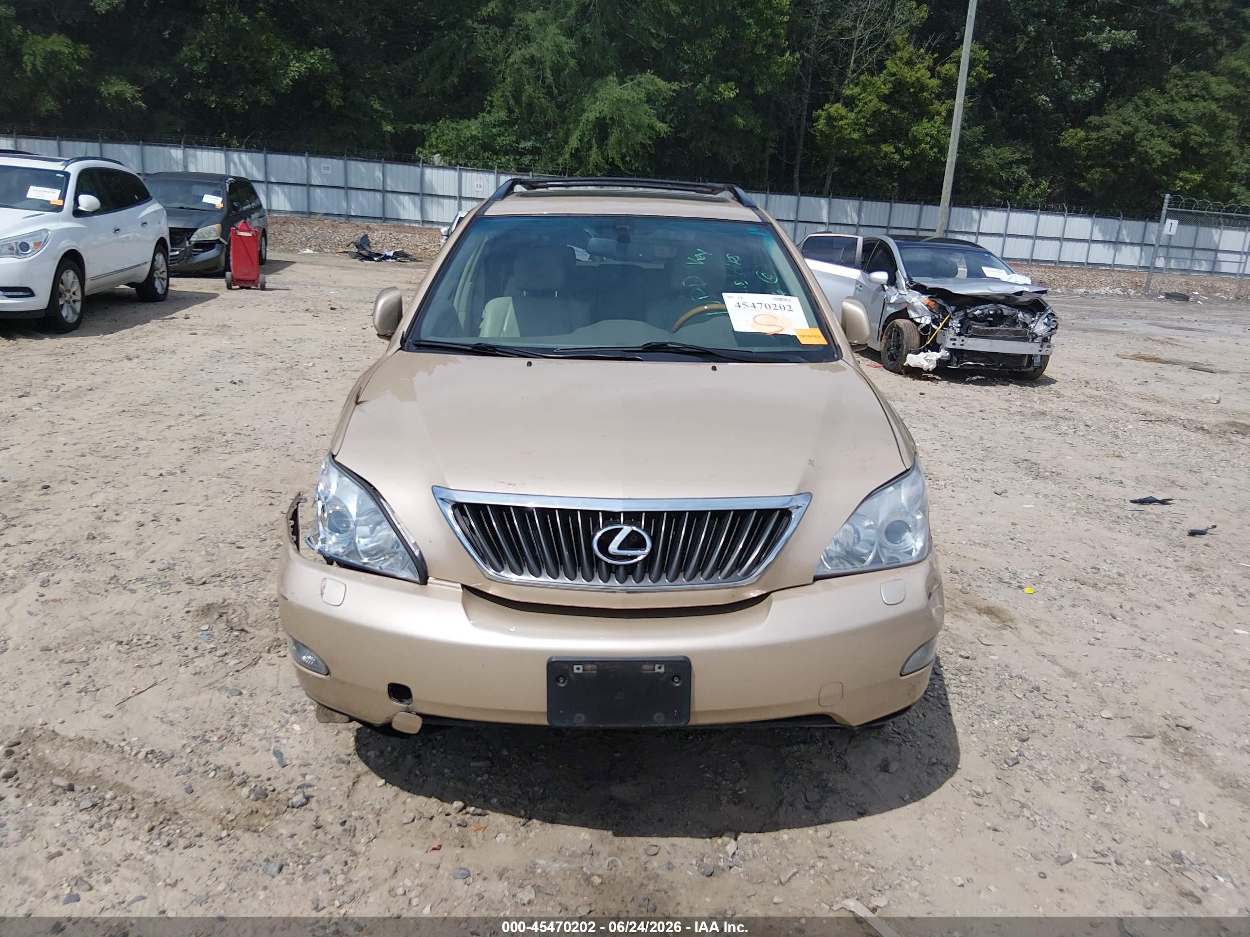 2009 Lexus Rx 350   Gold vin: 2T2HK31U09C109556