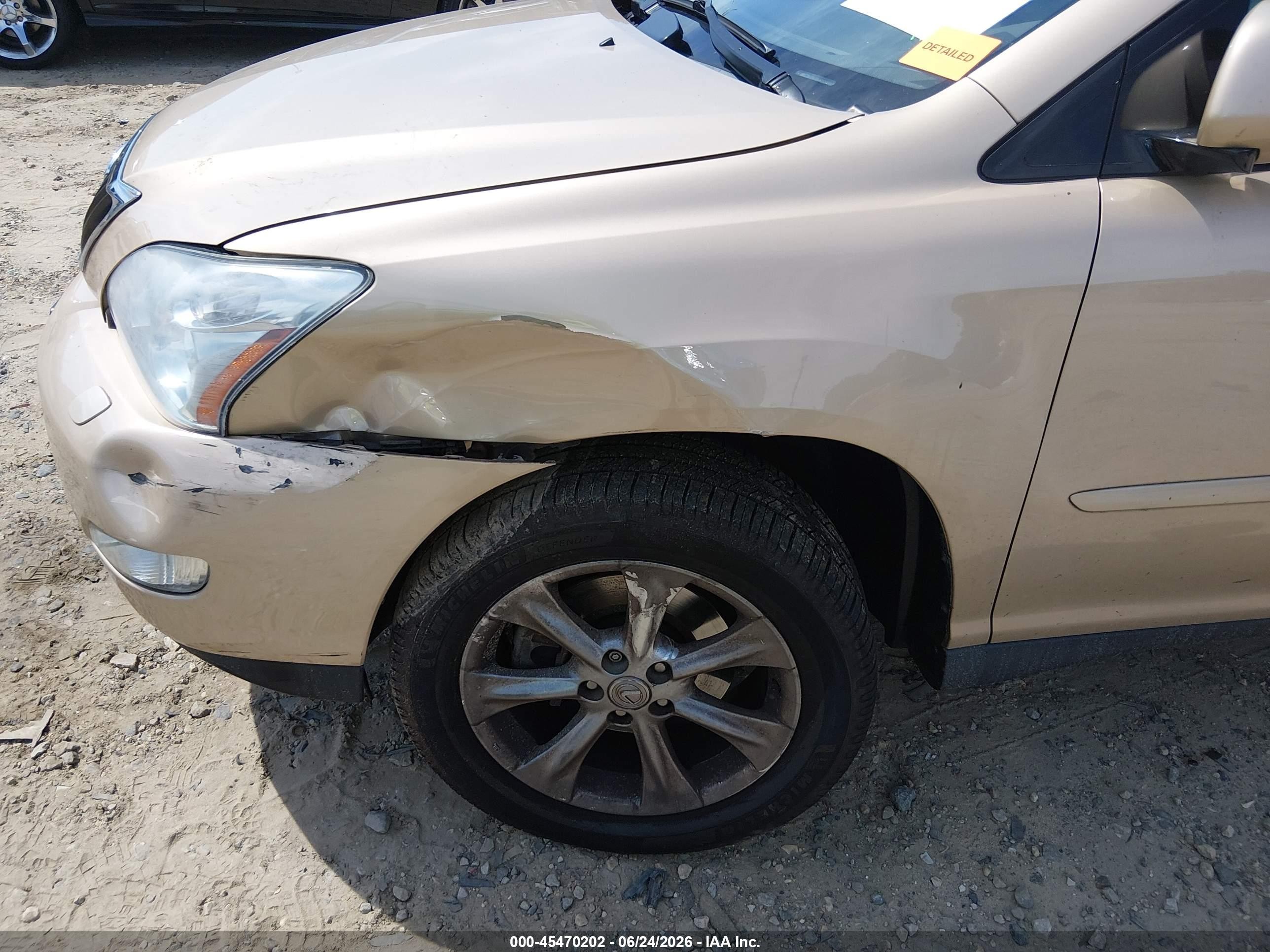 2009 Lexus Rx 350   Gold vin: 2T2HK31U09C109556