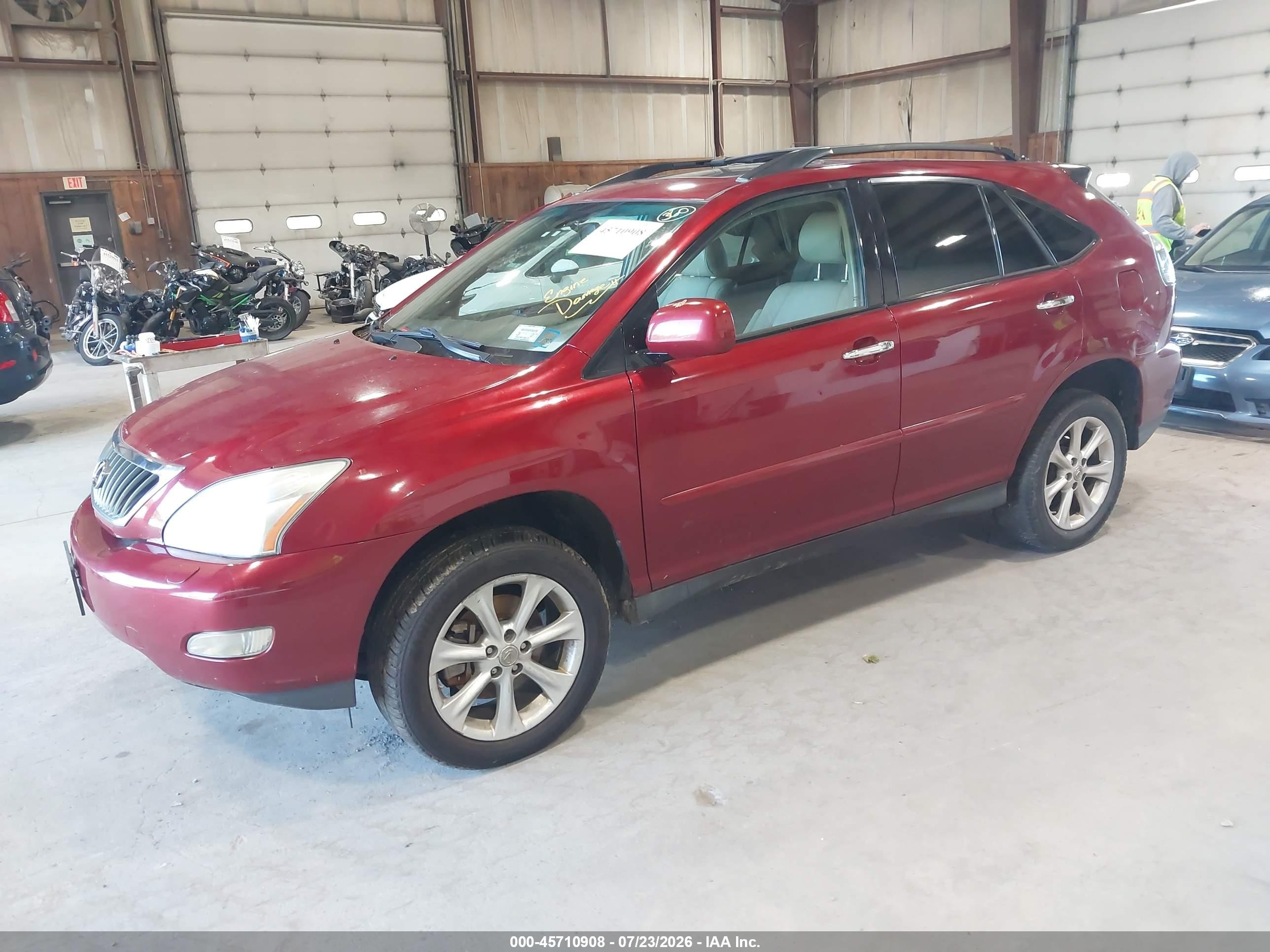2009 Lexus Rx 350   Красный vin: 2T2HK31U09C115177