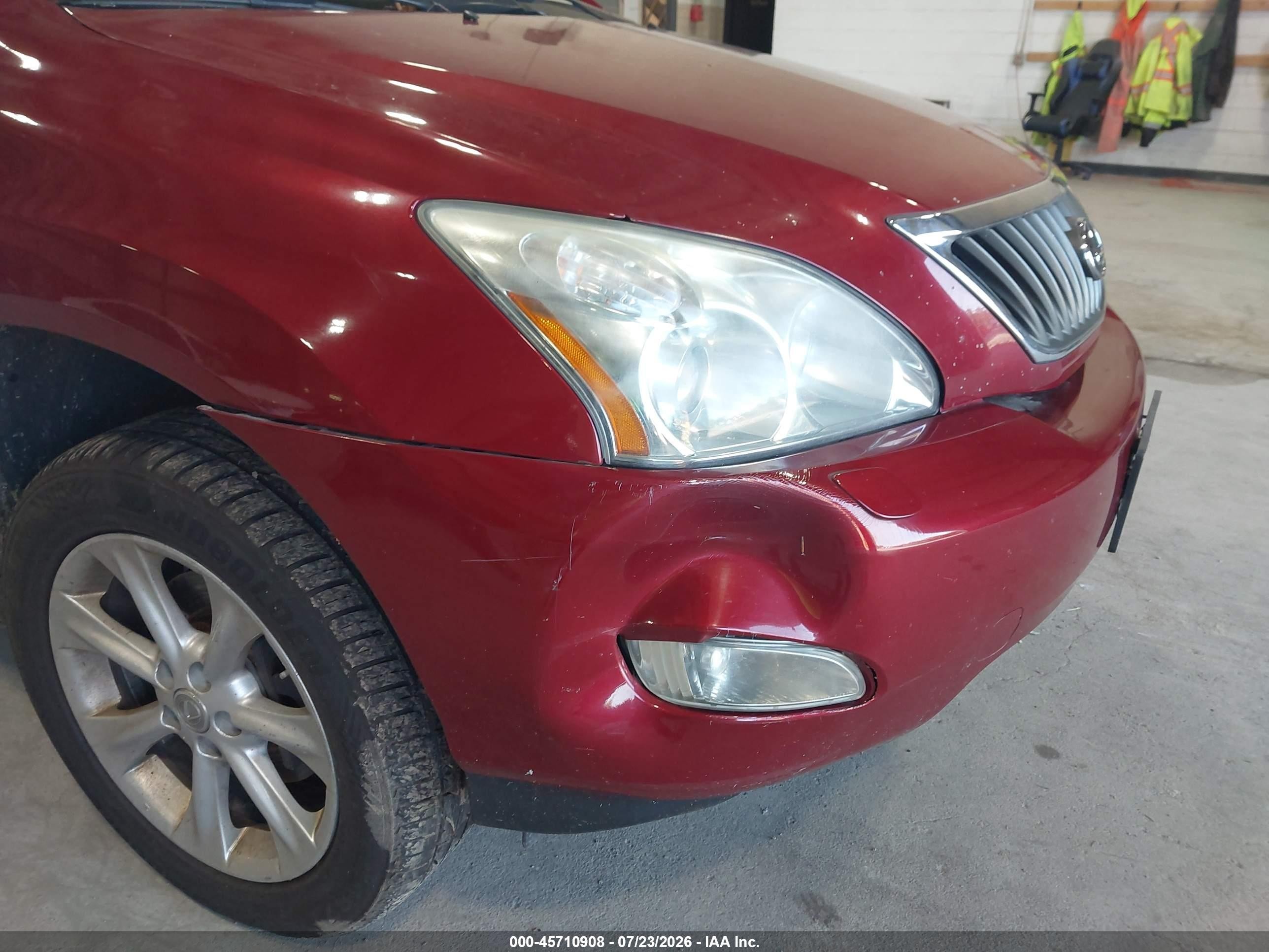 2009 Lexus Rx 350   Красный vin: 2T2HK31U09C115177