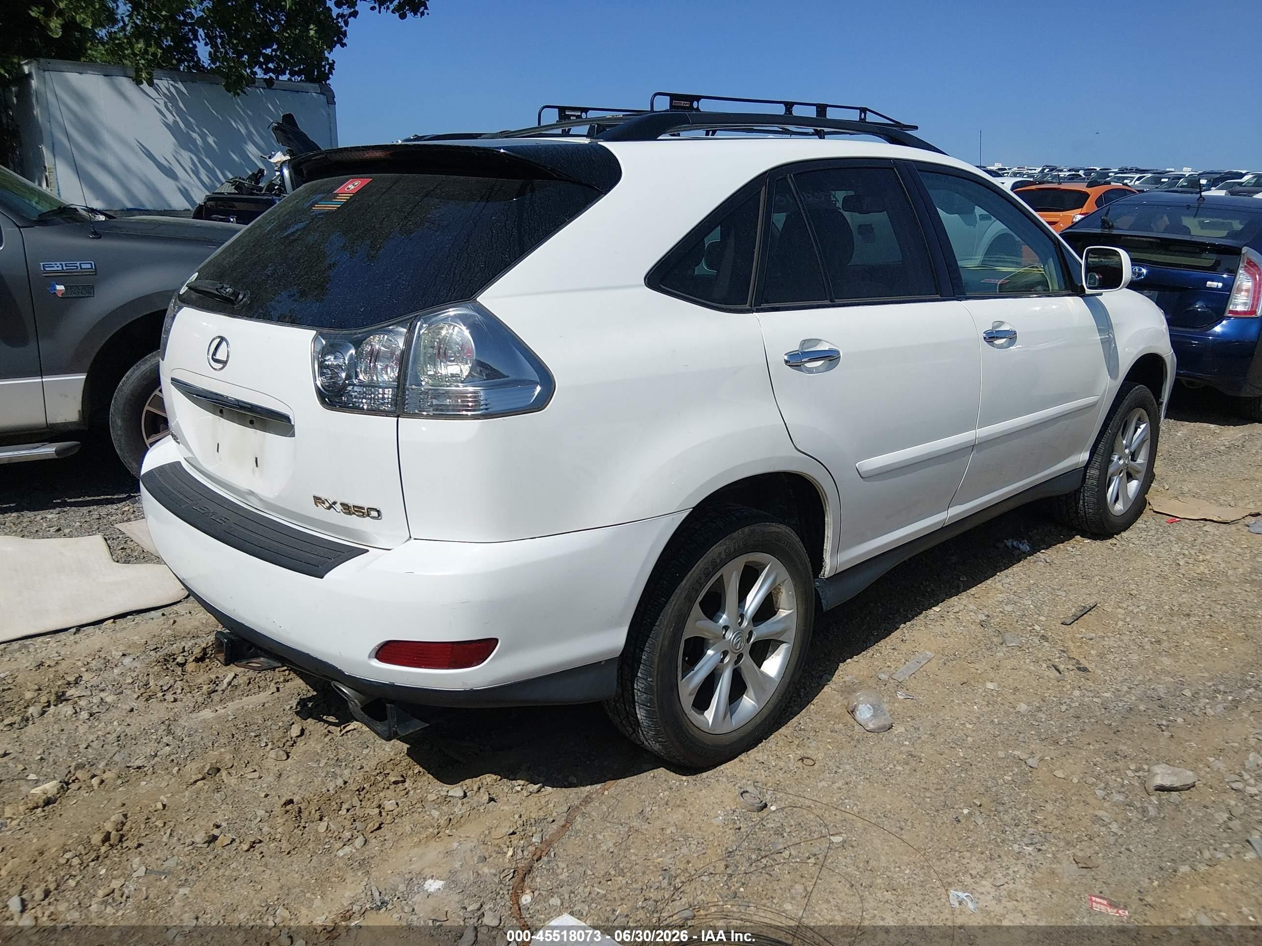 2009 Lexus Rx 350   White vin: 2T2HK31U09C121433