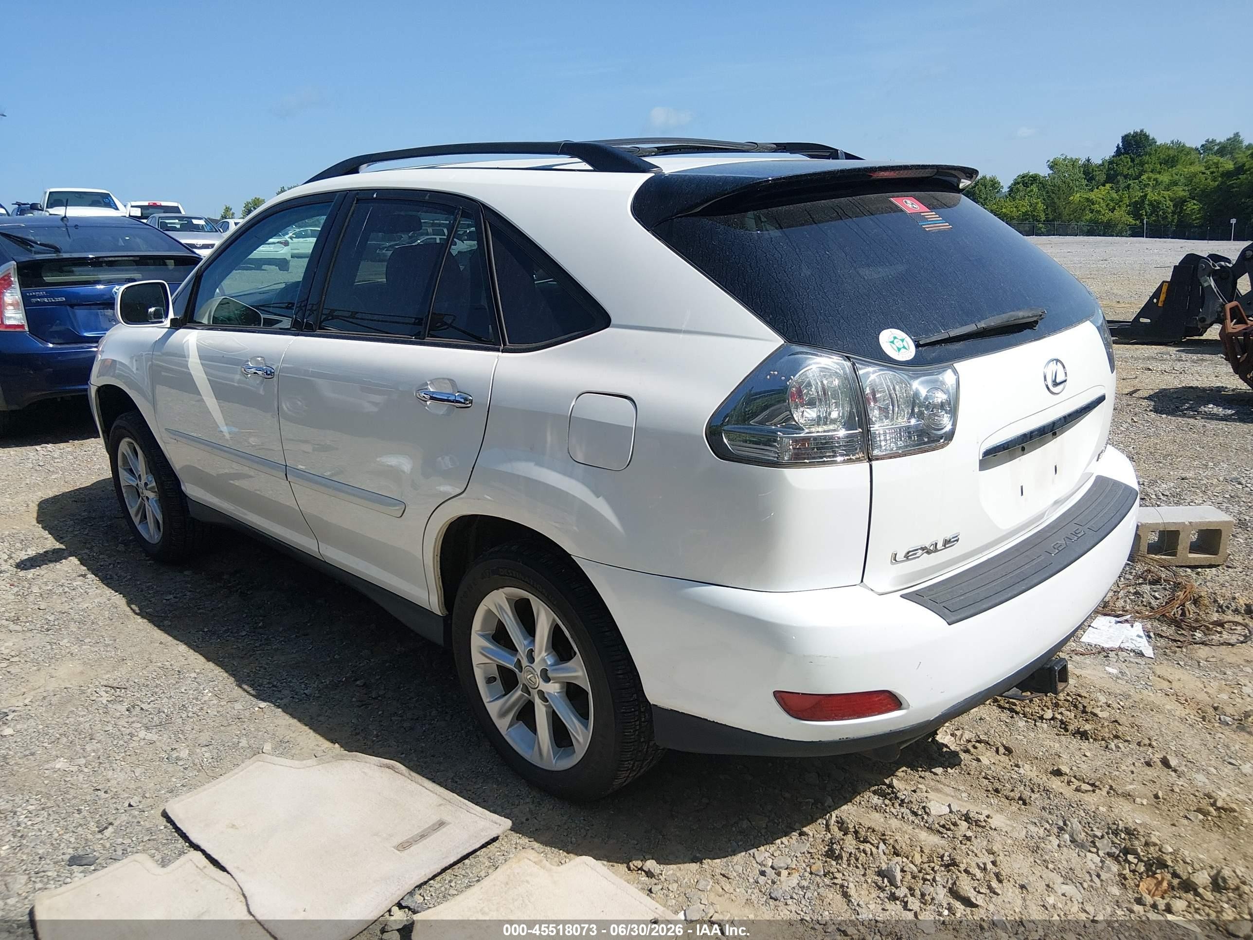 2009 Lexus Rx 350   White vin: 2T2HK31U09C121433