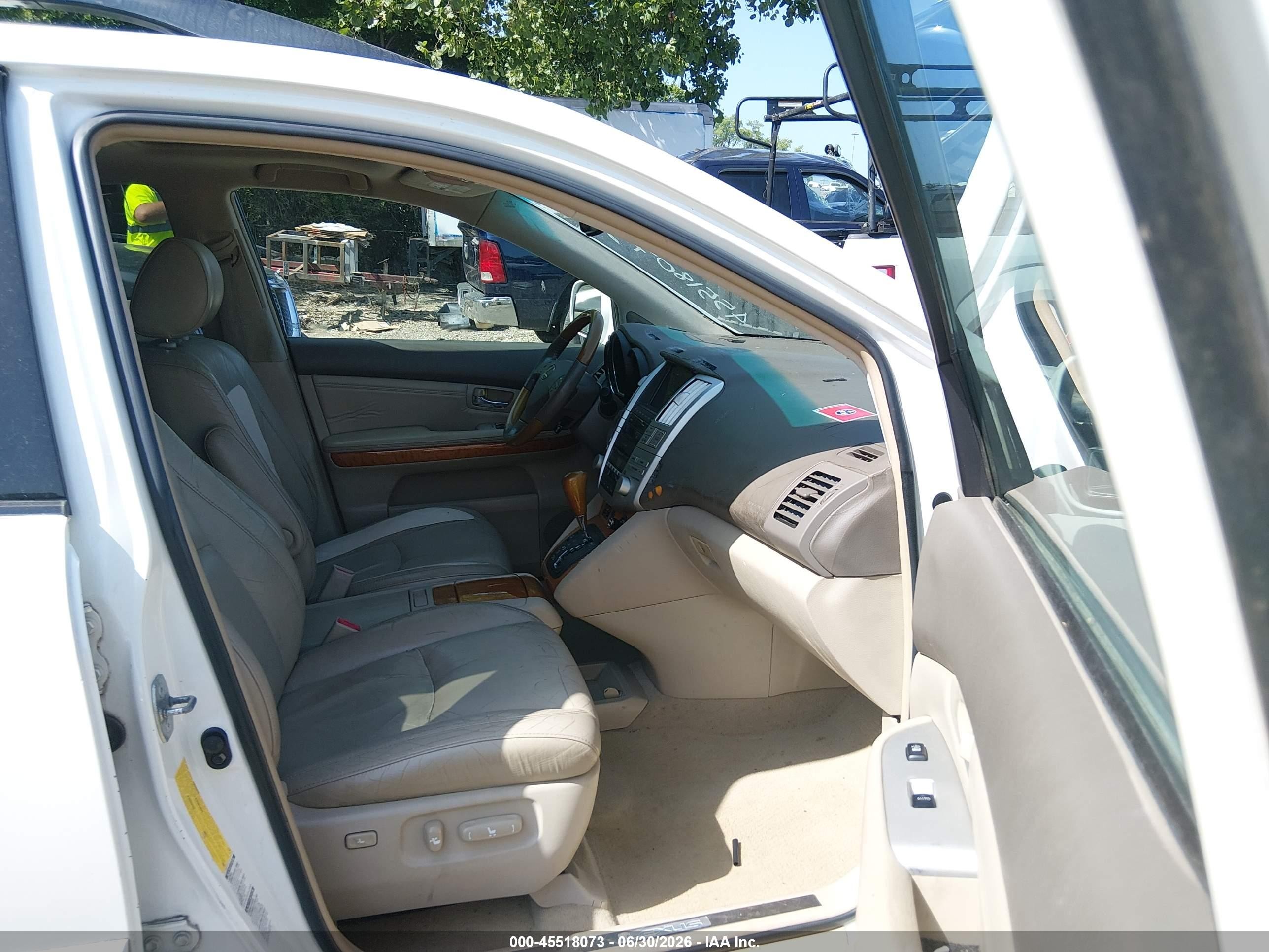 2009 Lexus Rx 350   White vin: 2T2HK31U09C121433