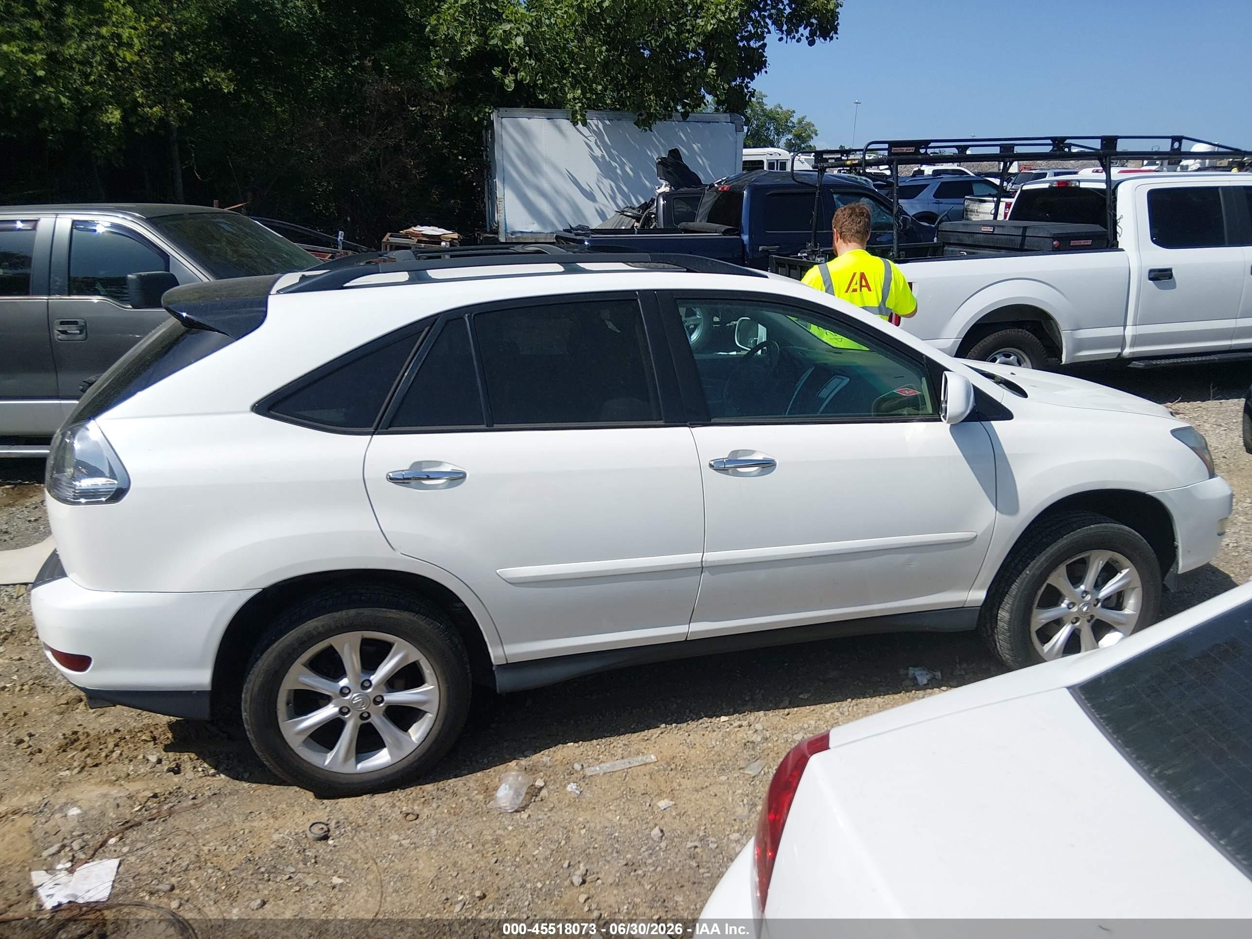 2009 Lexus Rx 350   White vin: 2T2HK31U09C121433