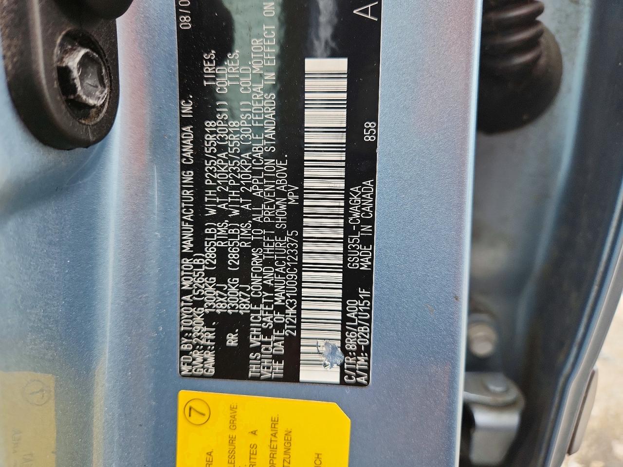 2009 Lexus Rx 350 Синий vin: 2T2HK31U09C123375