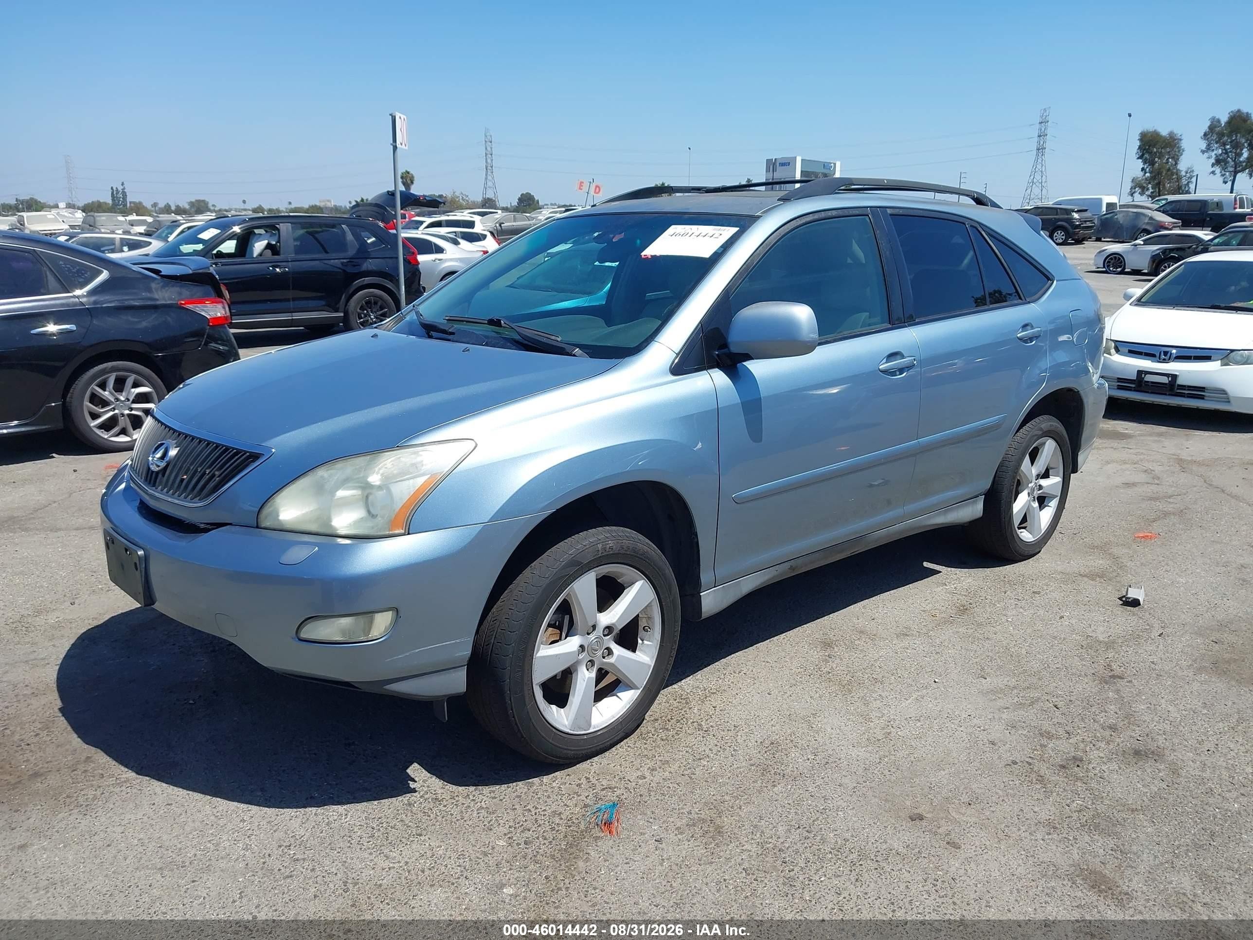 2007 Lexus Rx 350   Light Blue vin: 2T2HK31U17C007583