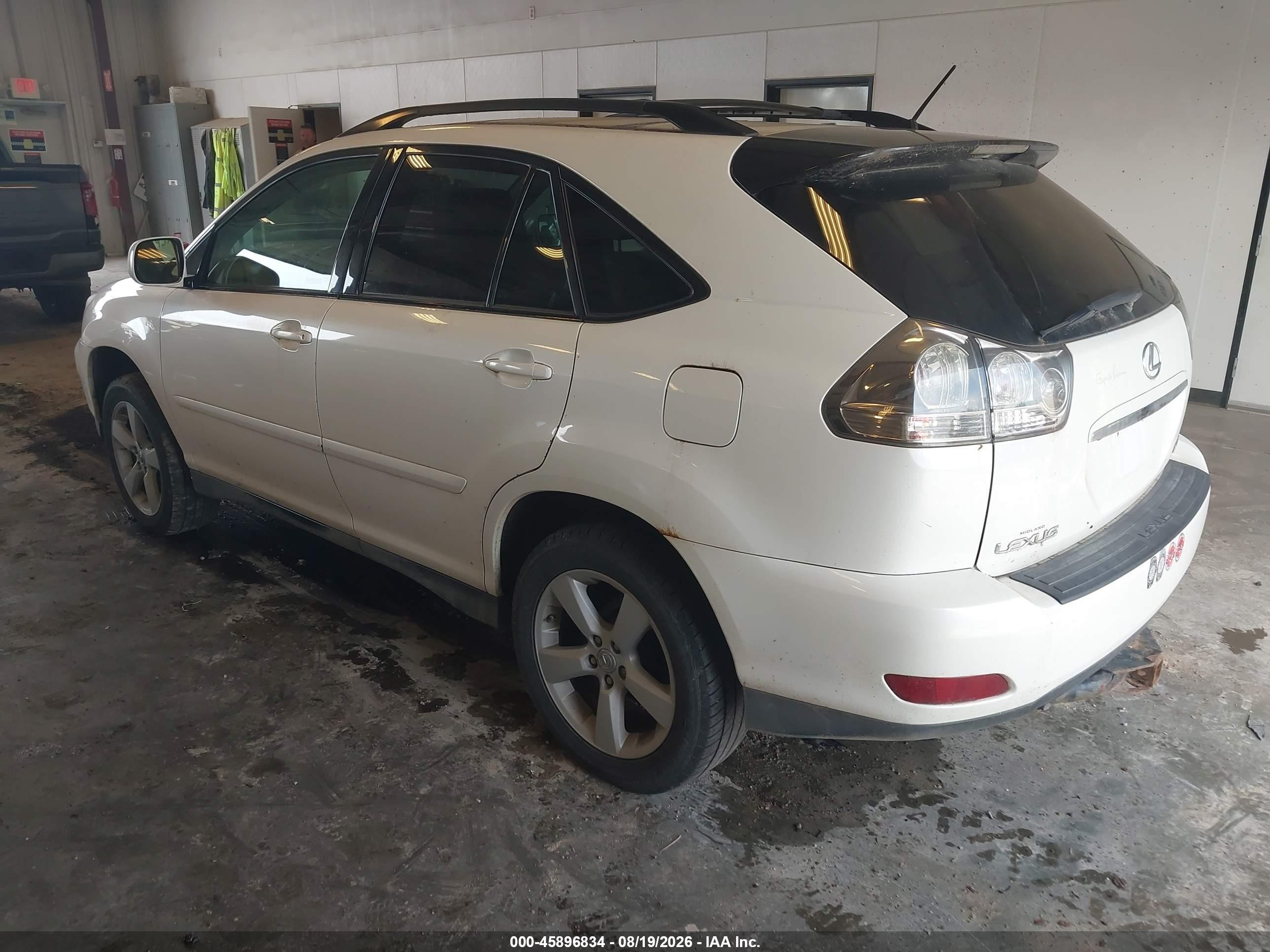 2007 Lexus Rx 350   White vin: 2T2HK31U17C010726