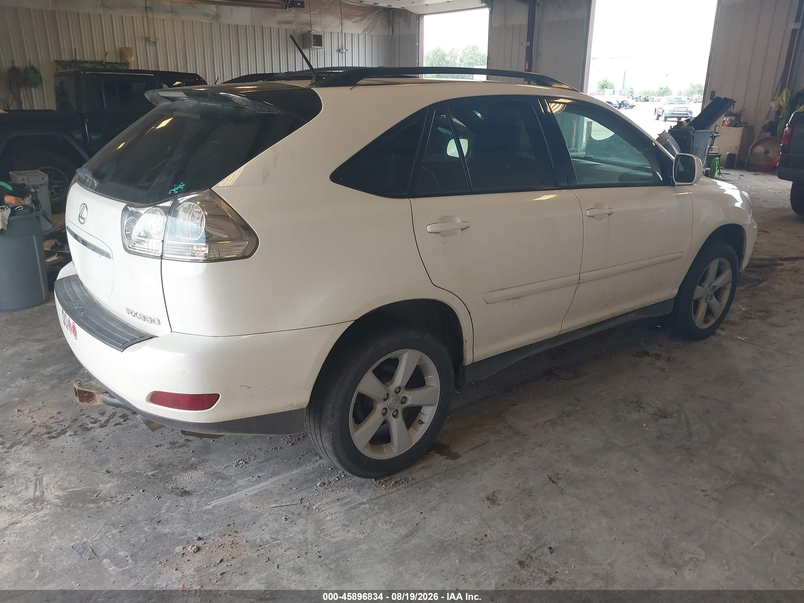 2007 Lexus Rx 350   White vin: 2T2HK31U17C010726