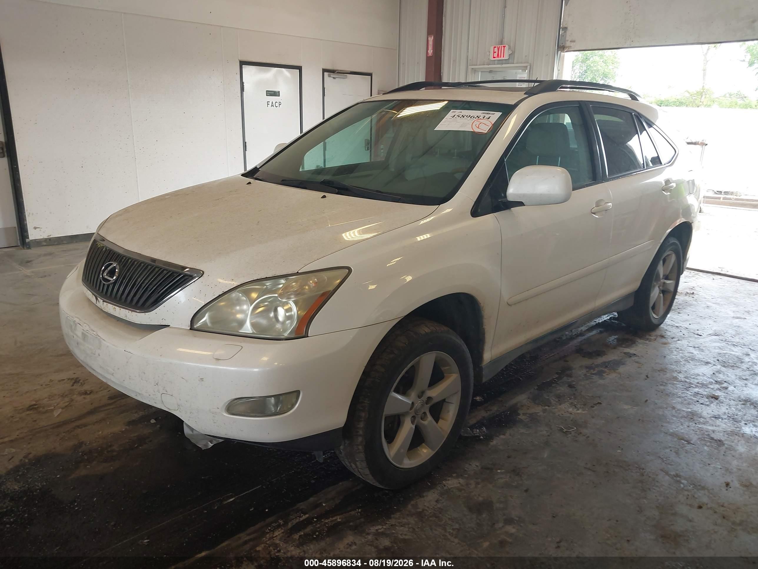 2007 Lexus Rx 350   White vin: 2T2HK31U17C010726