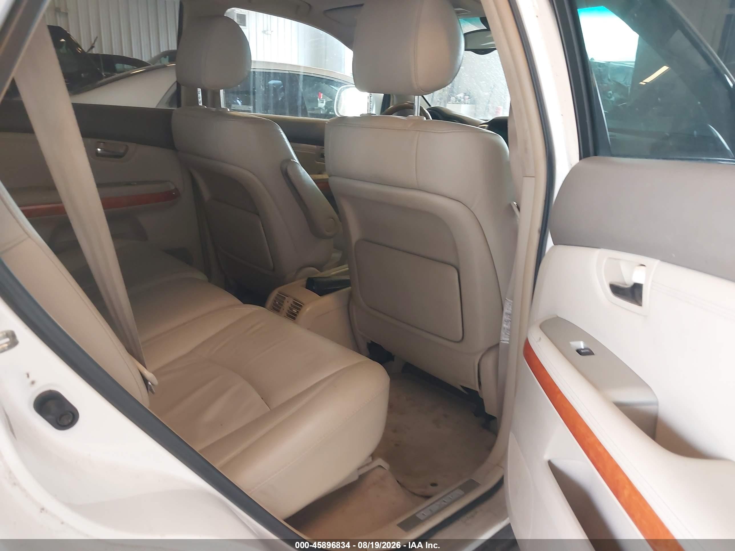 2007 Lexus Rx 350   White vin: 2T2HK31U17C010726