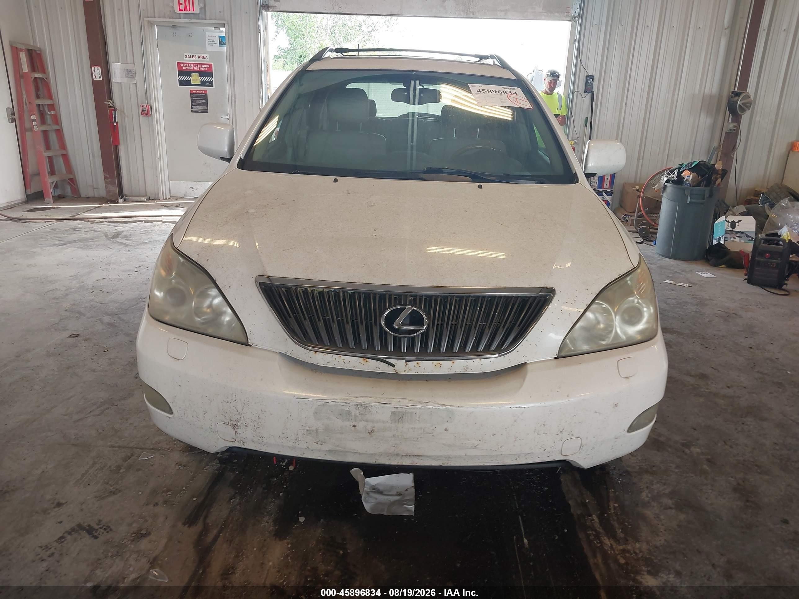 2007 Lexus Rx 350   White vin: 2T2HK31U17C010726