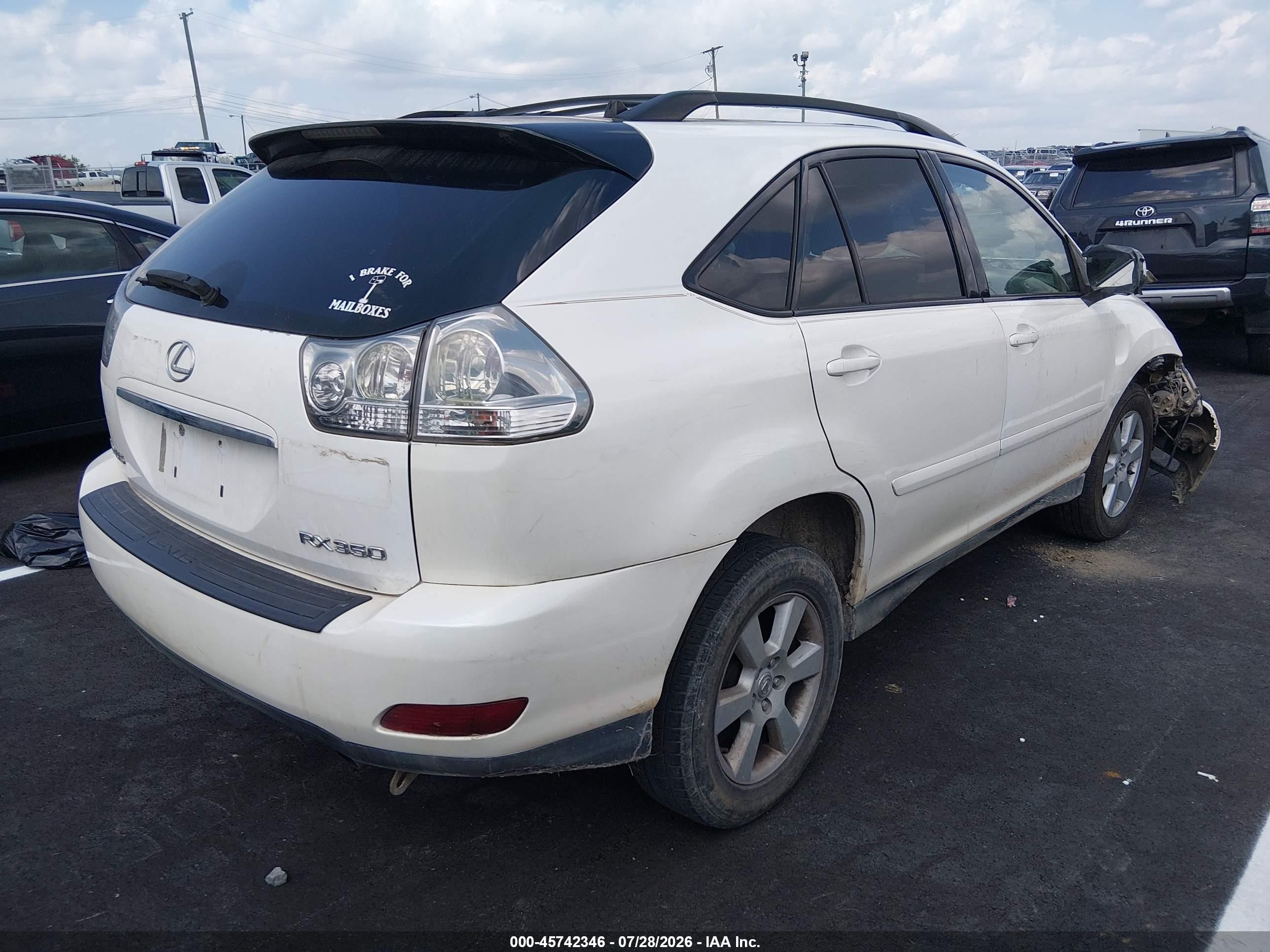 2007 Lexus Rx 350   Белый vin: 2T2HK31U17C018079