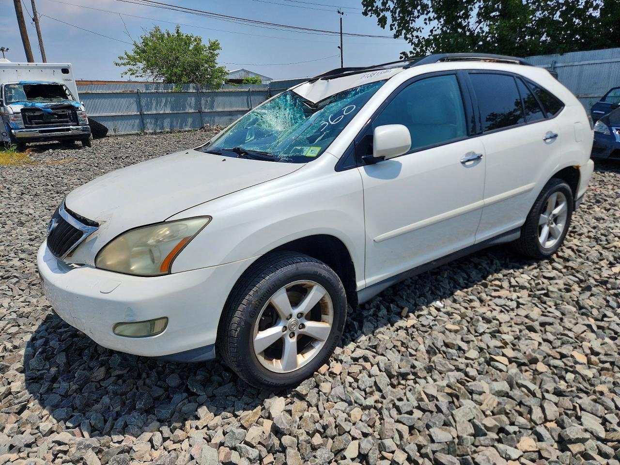 2008 Lexus Rx 350 White vin: 2T2HK31U18C069258