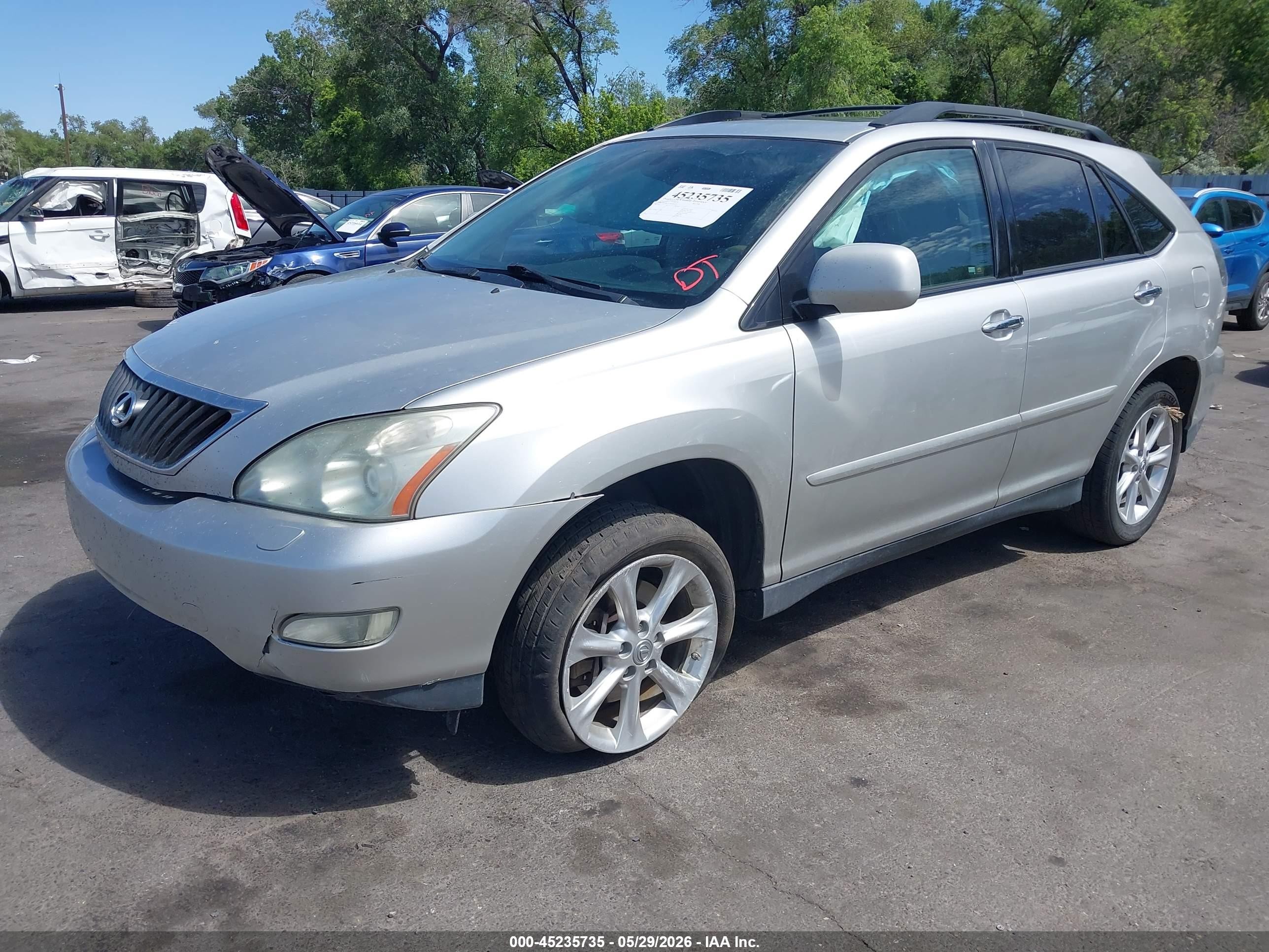 2008 Lexus Rx 350 Silver vin: 2T2HK31U18C084116