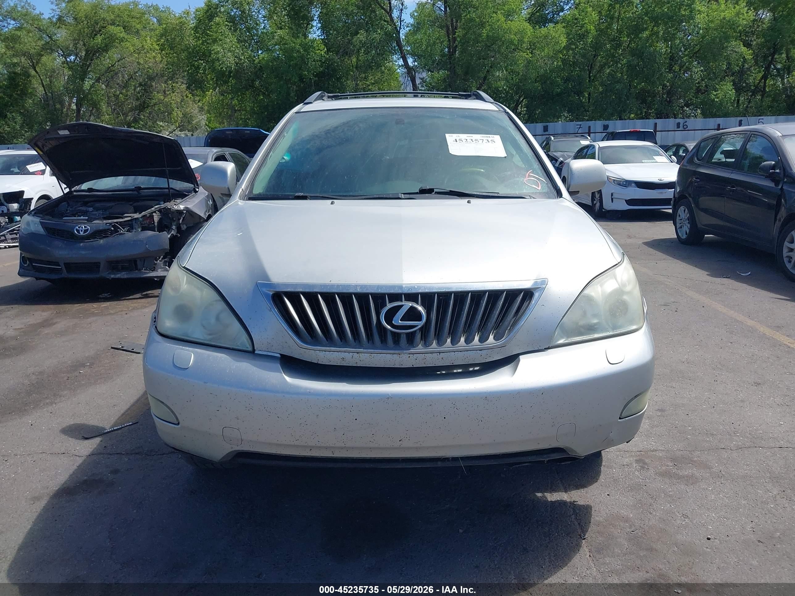 2008 Lexus Rx 350 Silver vin: 2T2HK31U18C084116