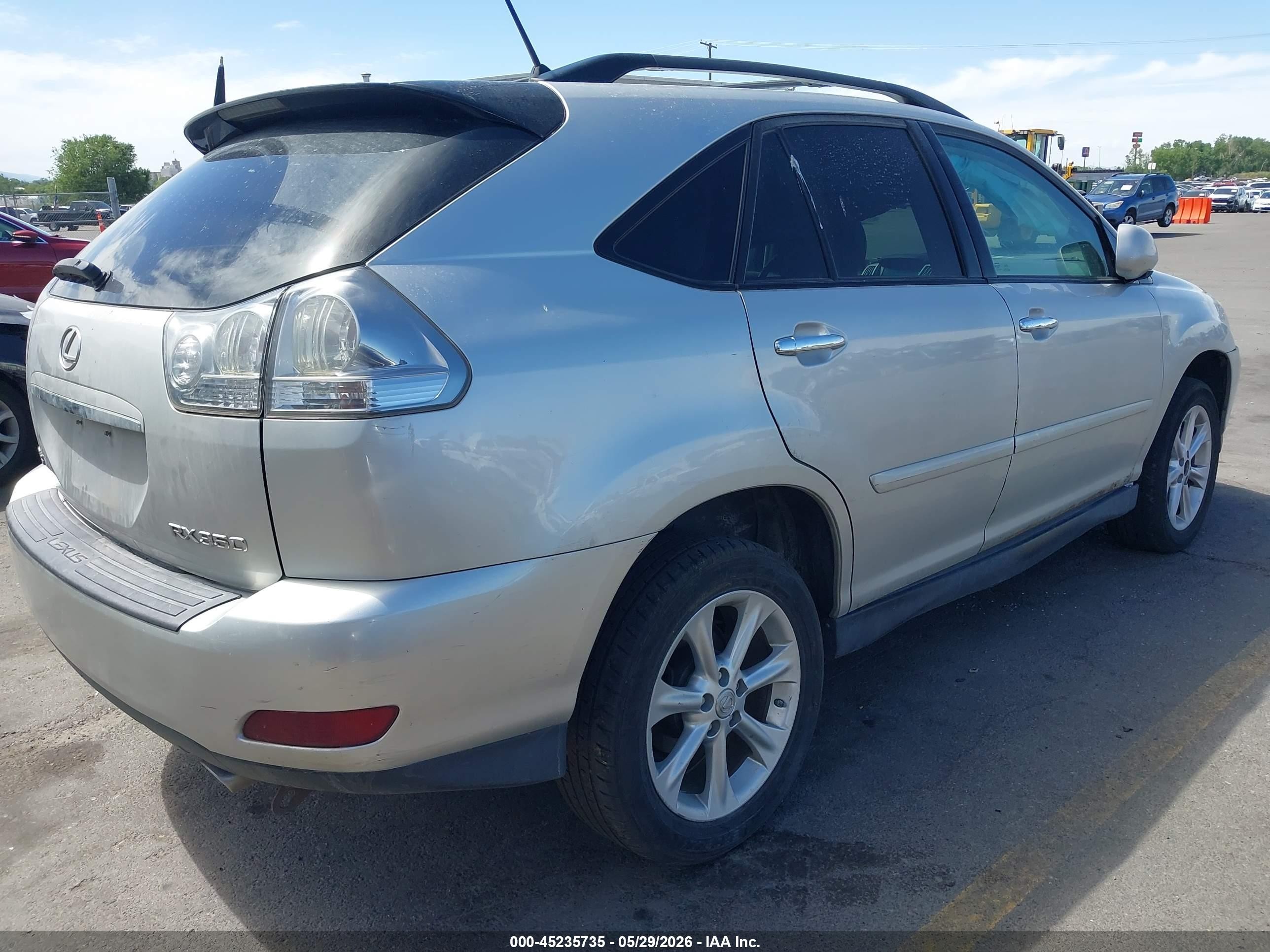 2008 Lexus Rx 350 Silver vin: 2T2HK31U18C084116
