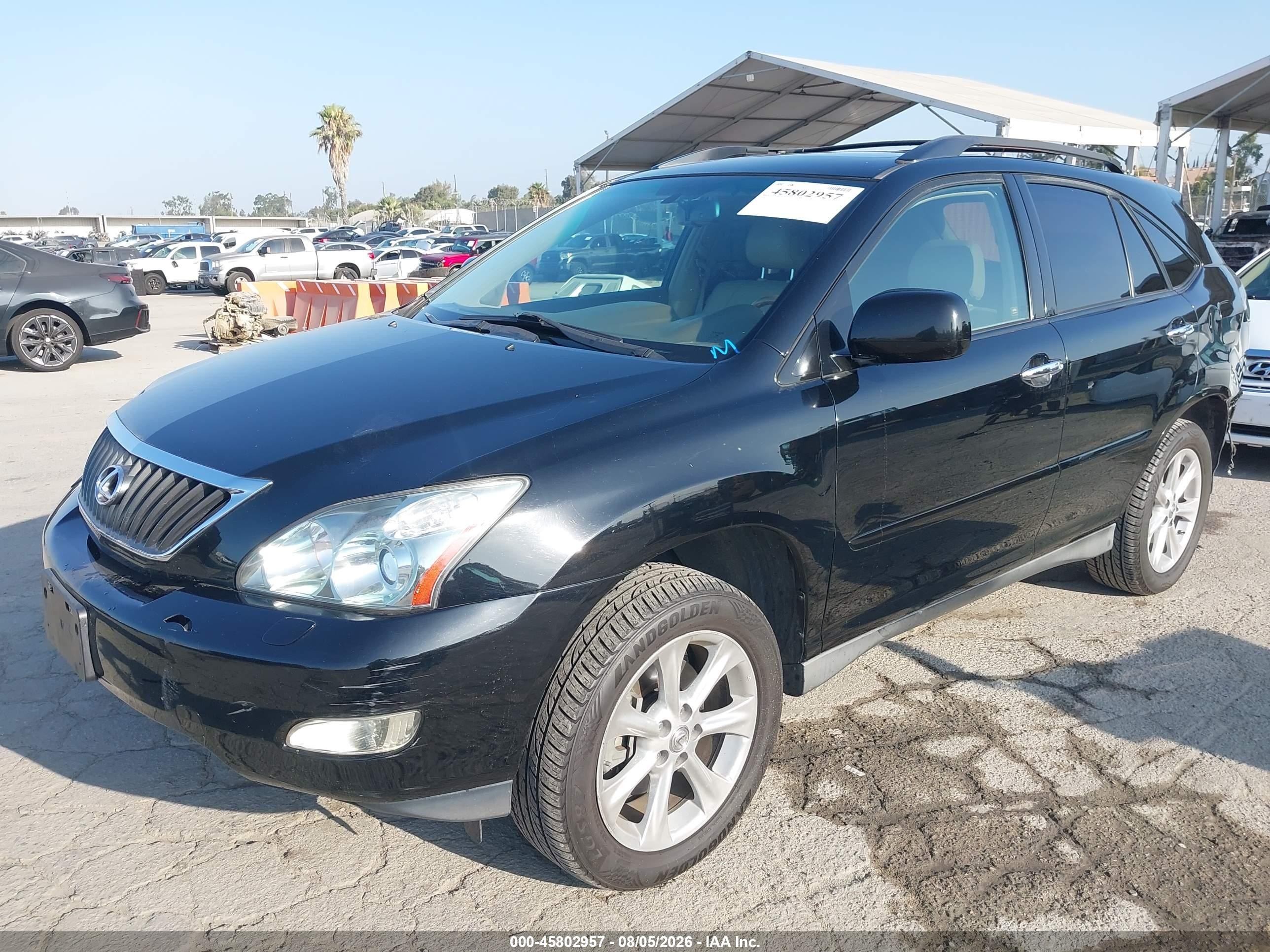 2008 Lexus Rx 350 Black vin: 2T2HK31U18C084634