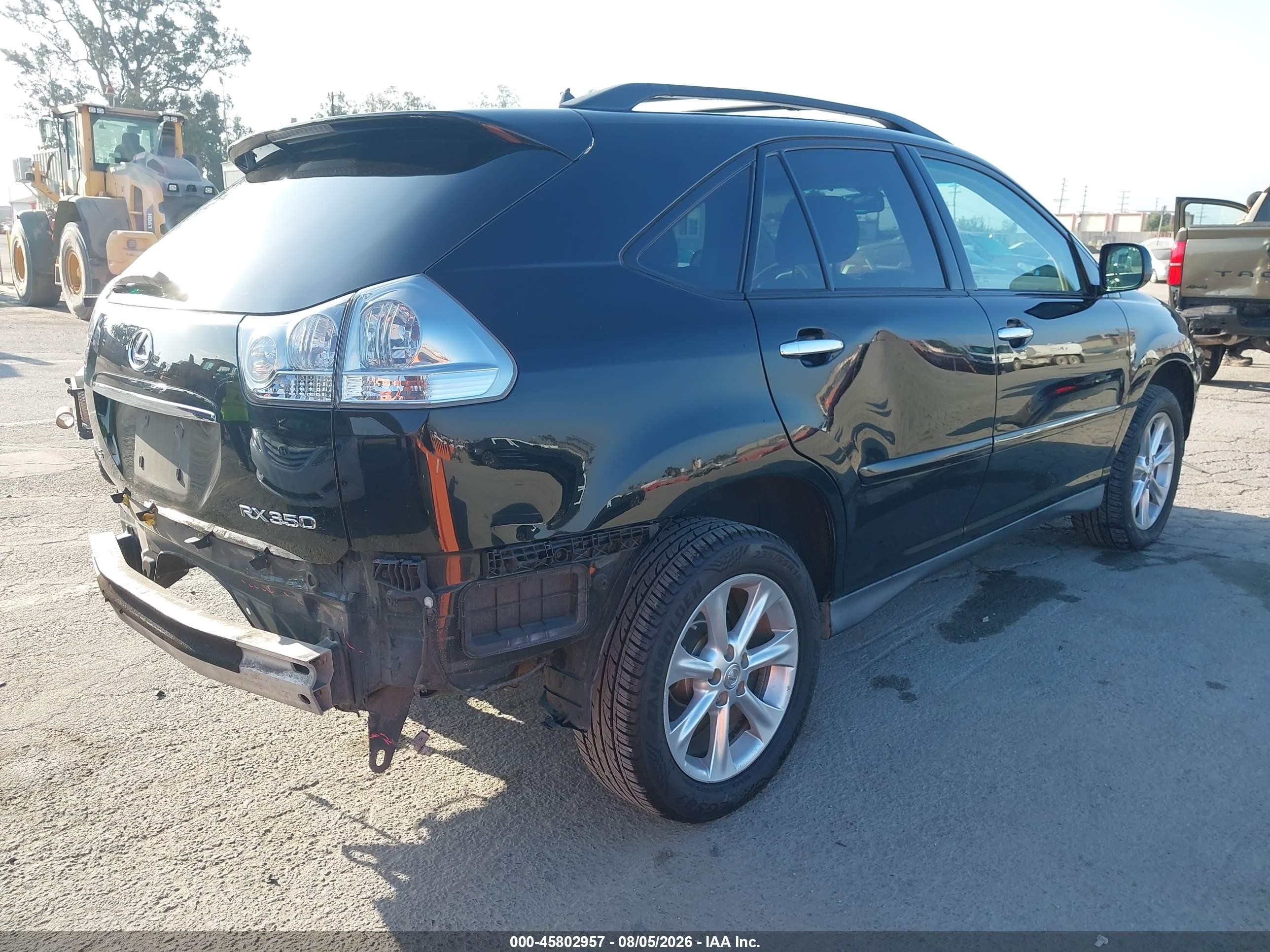 2008 Lexus Rx 350 Black vin: 2T2HK31U18C084634
