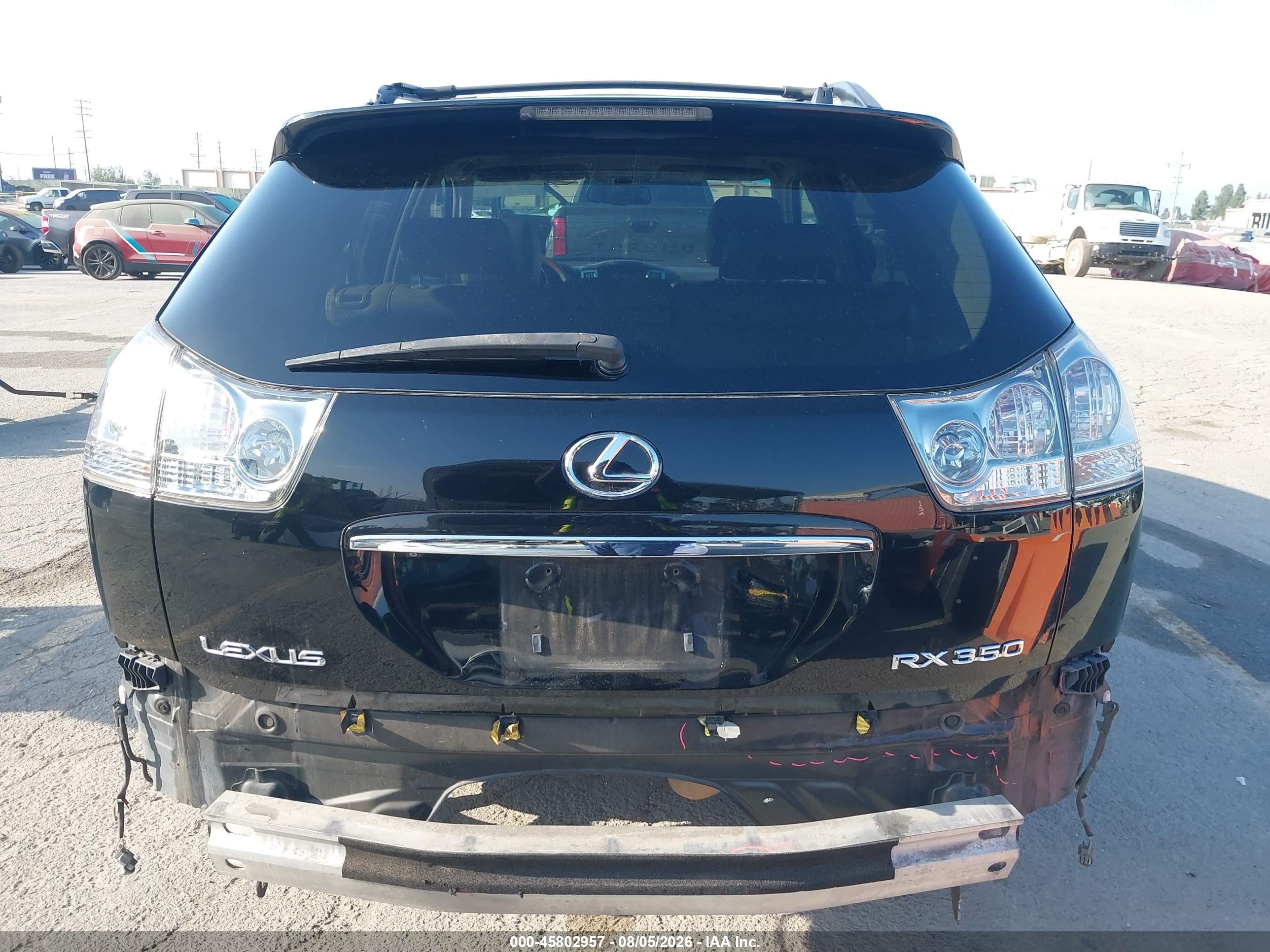 2008 Lexus Rx 350 Black vin: 2T2HK31U18C084634
