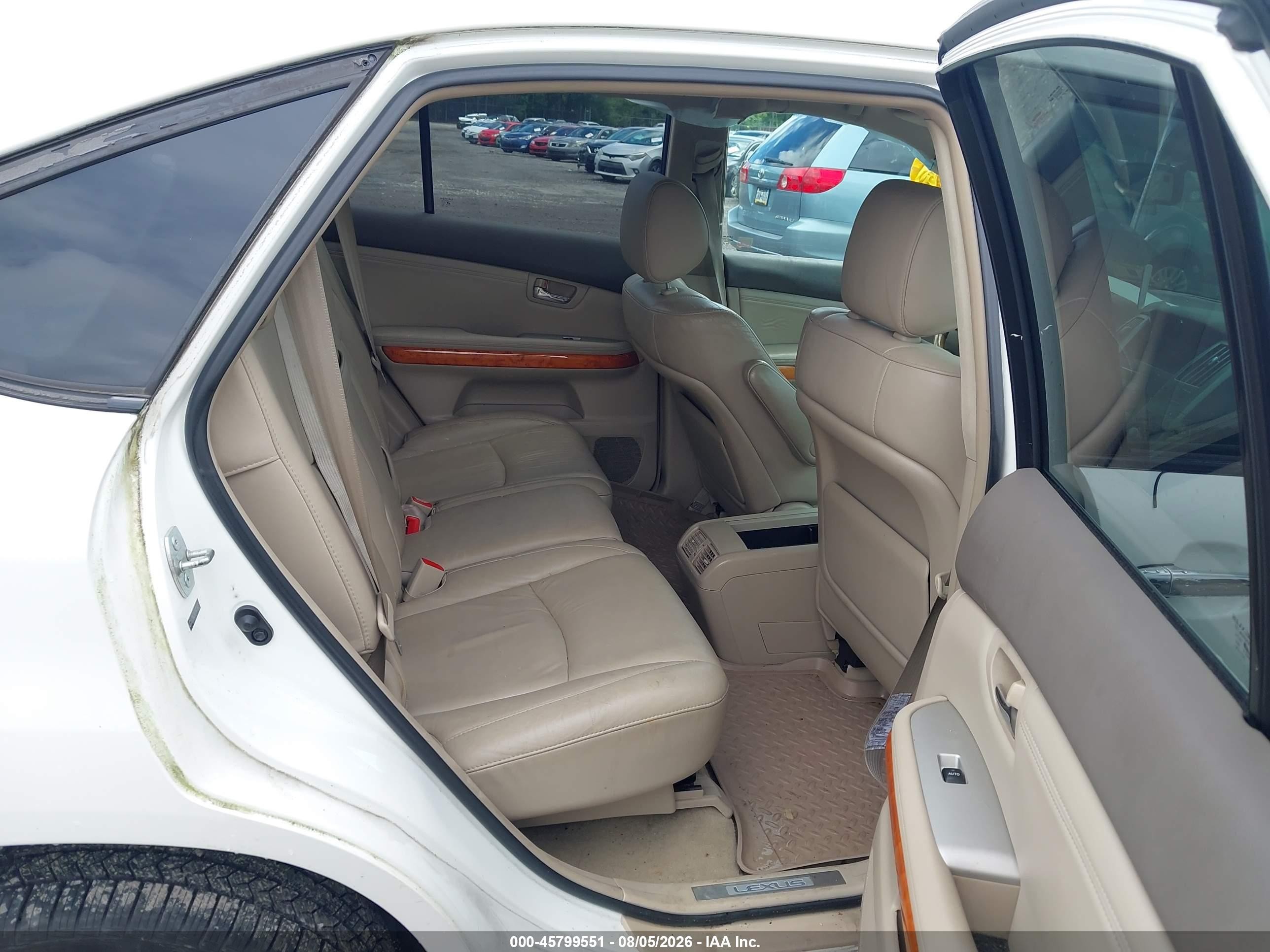 2008 Lexus Rx 350   White vin: 2T2HK31U18C088019