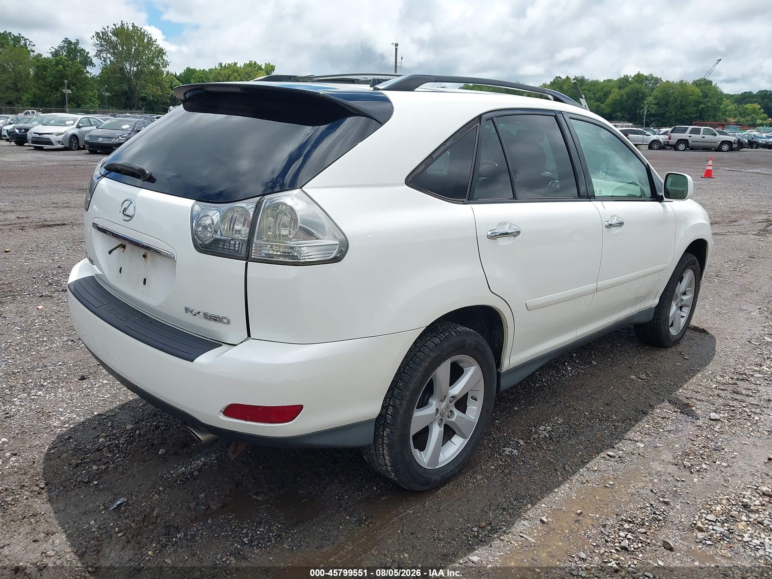 2008 Lexus Rx 350   White vin: 2T2HK31U18C088019
