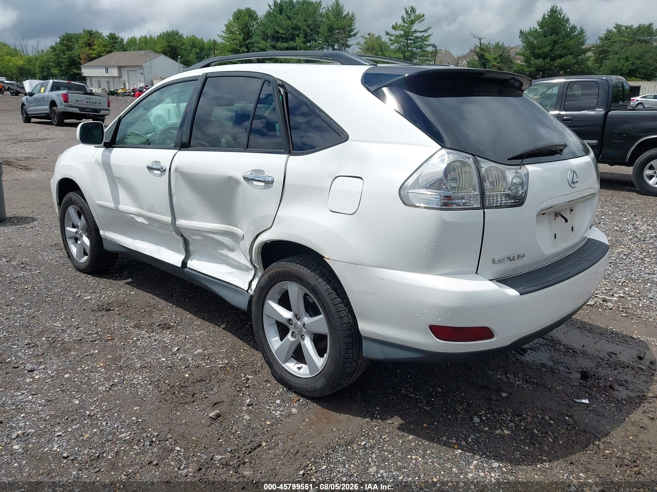 2008 Lexus Rx 350   White vin: 2T2HK31U18C088019