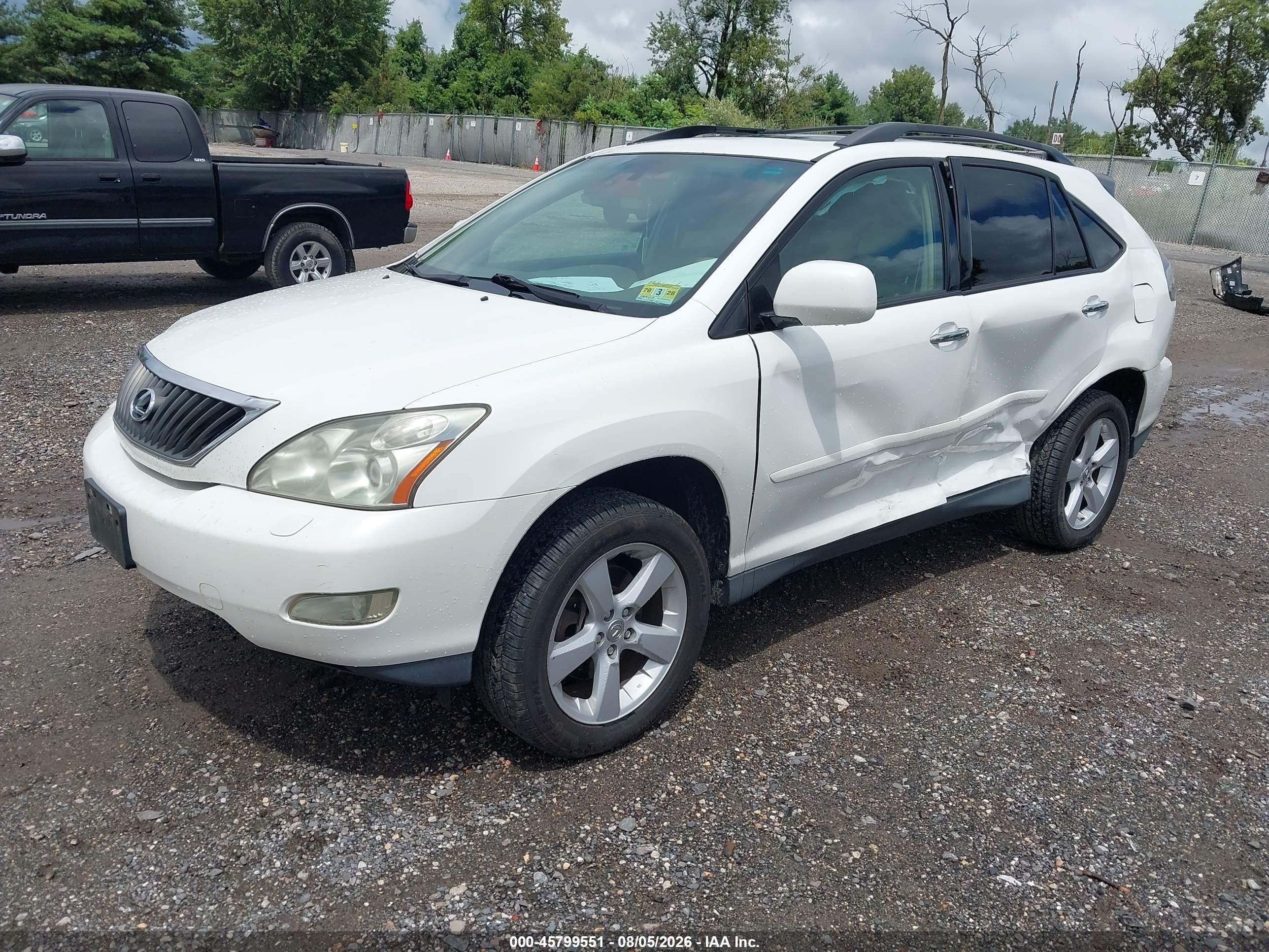 2008 Lexus Rx 350   White vin: 2T2HK31U18C088019