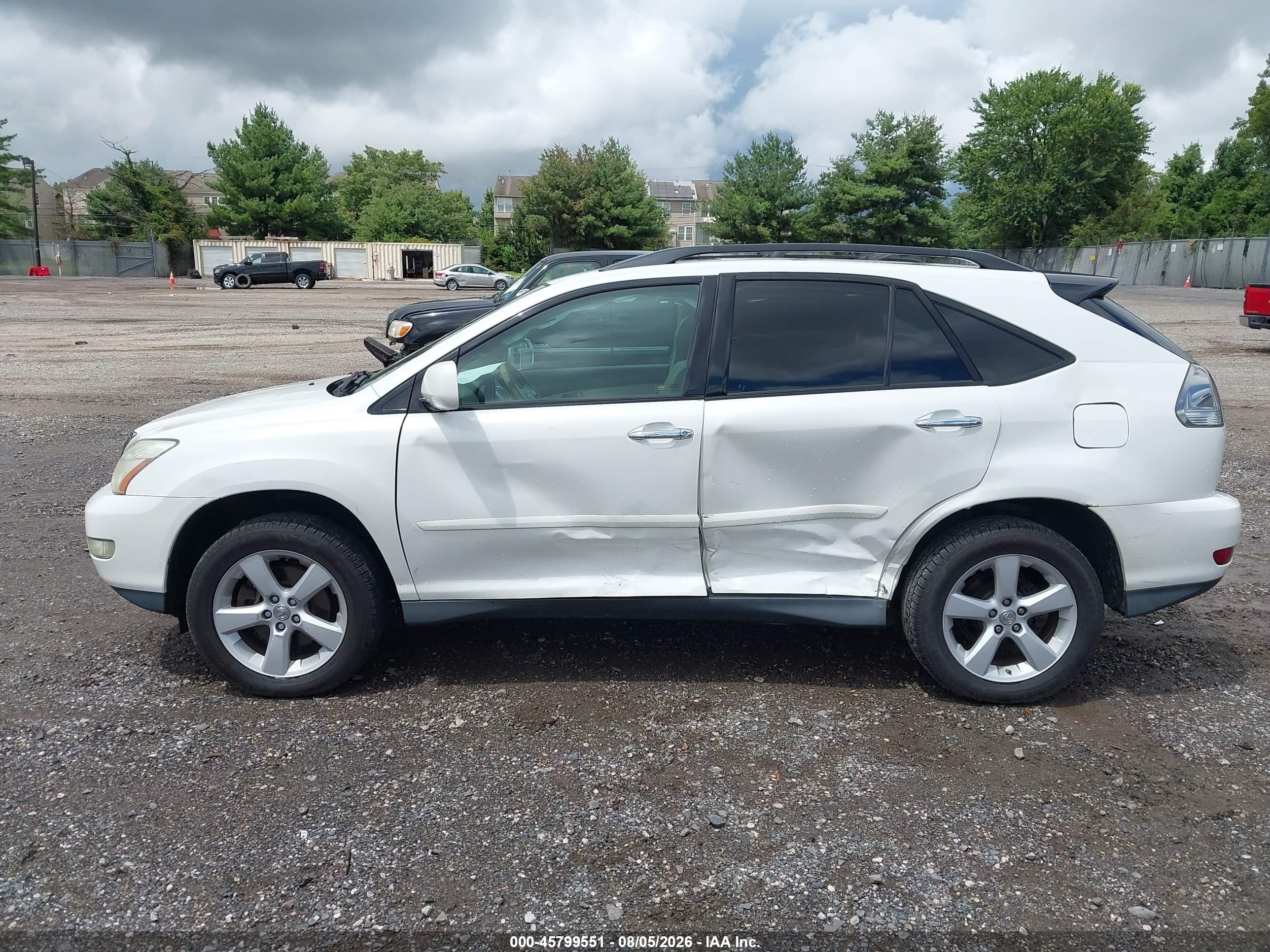 2008 Lexus Rx 350   White vin: 2T2HK31U18C088019