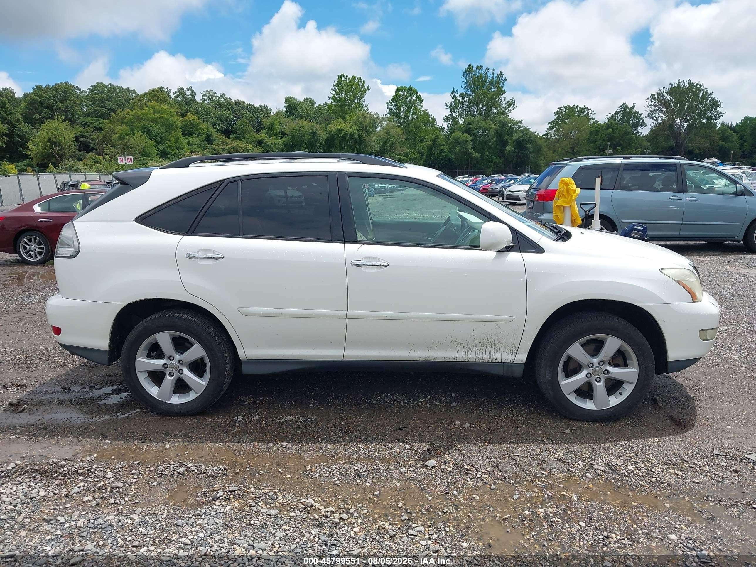 2008 Lexus Rx 350   White vin: 2T2HK31U18C088019