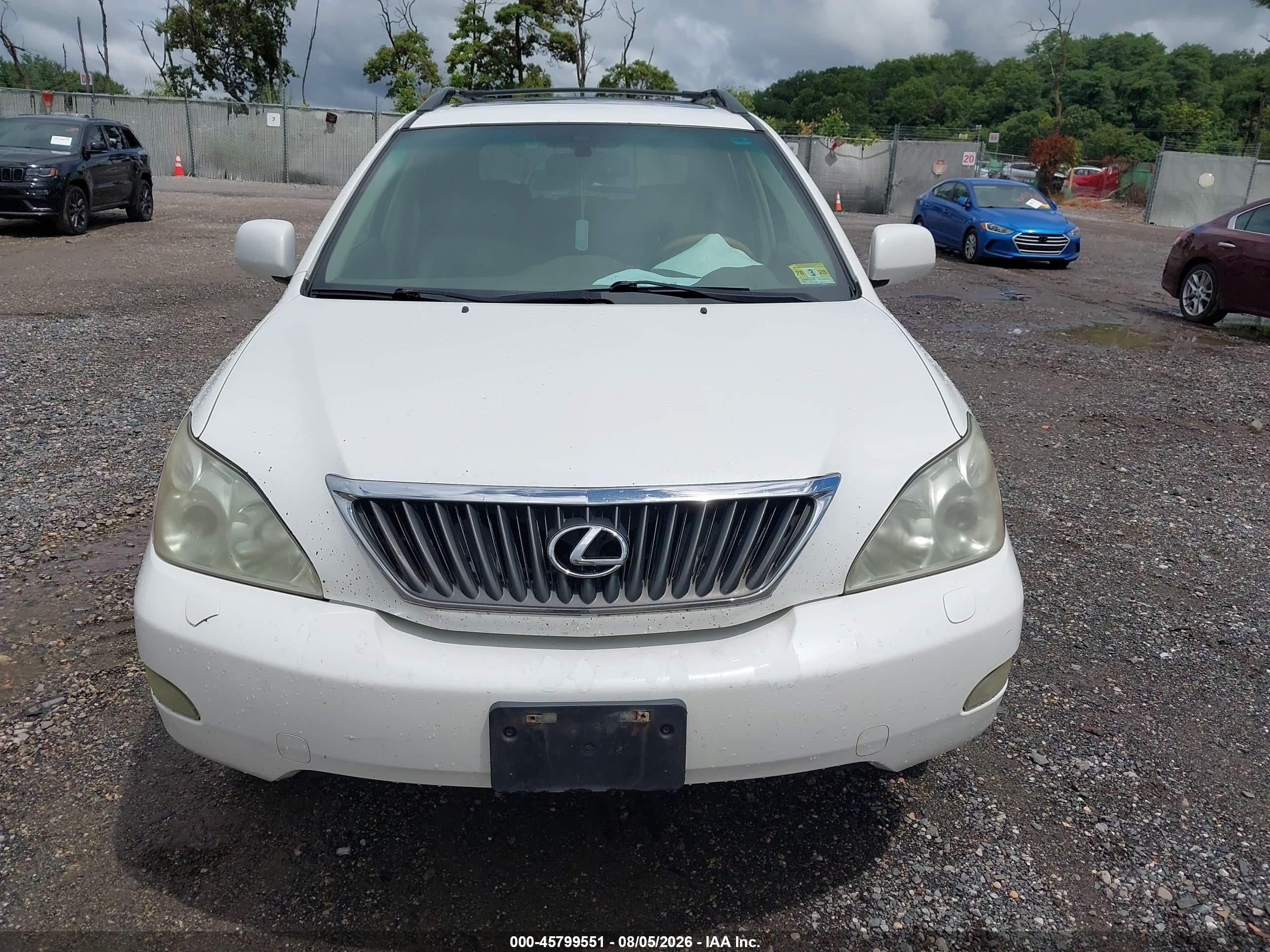 2008 Lexus Rx 350   White vin: 2T2HK31U18C088019