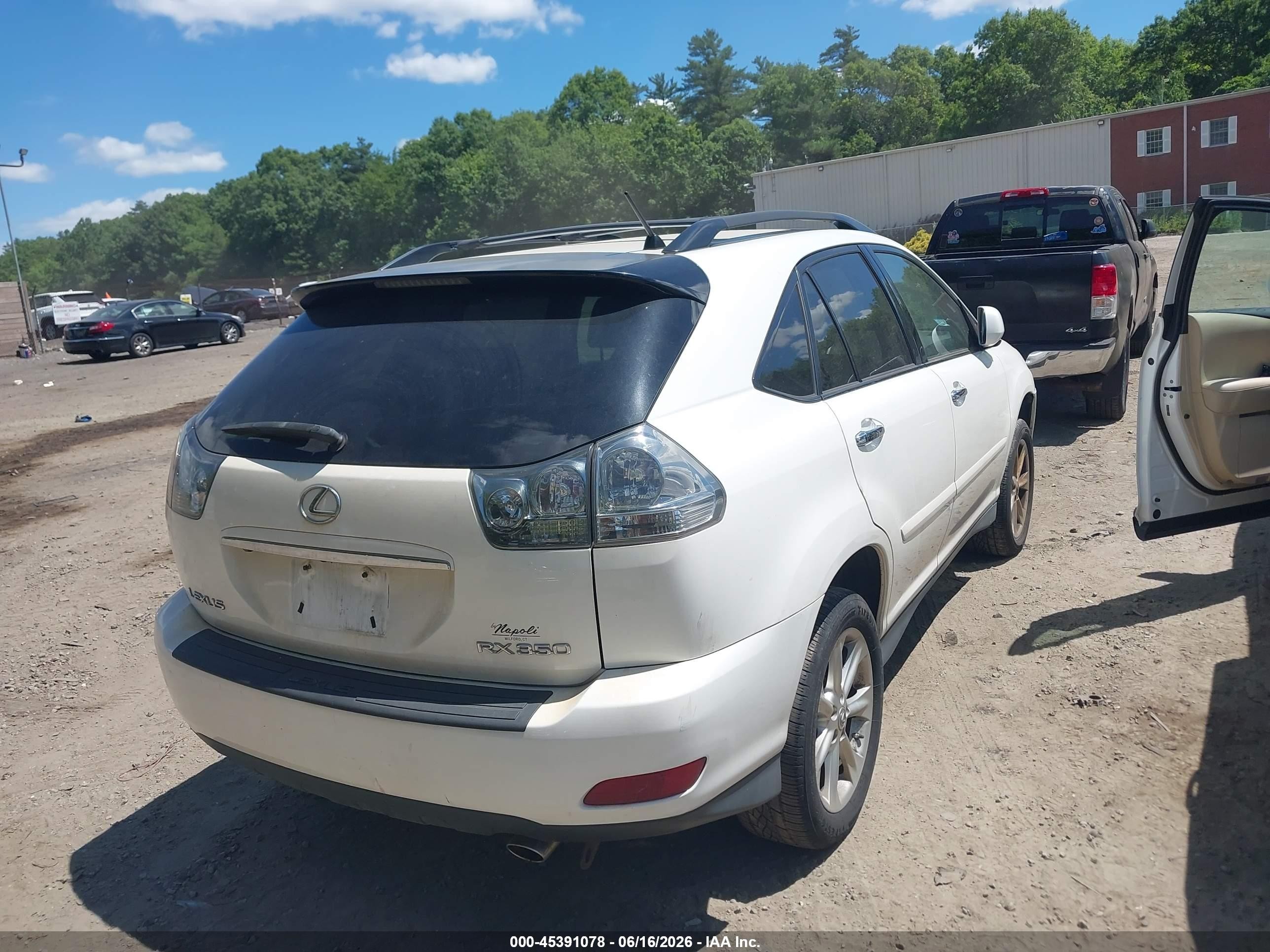 2008 Lexus Rx 350   White vin: 2T2HK31U18C094628