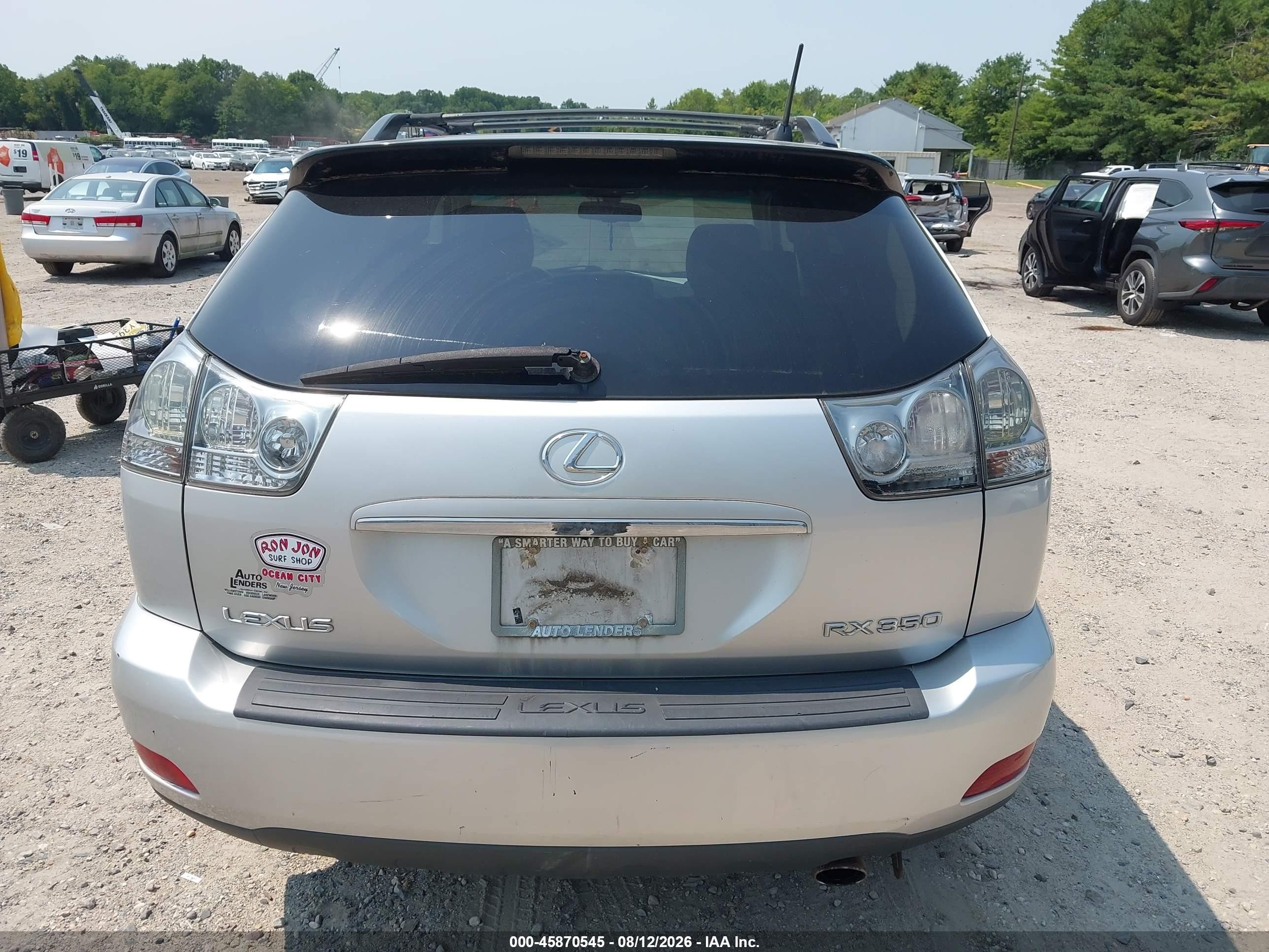 2009 Lexus Rx 350   Silver vin: 2T2HK31U19C104981