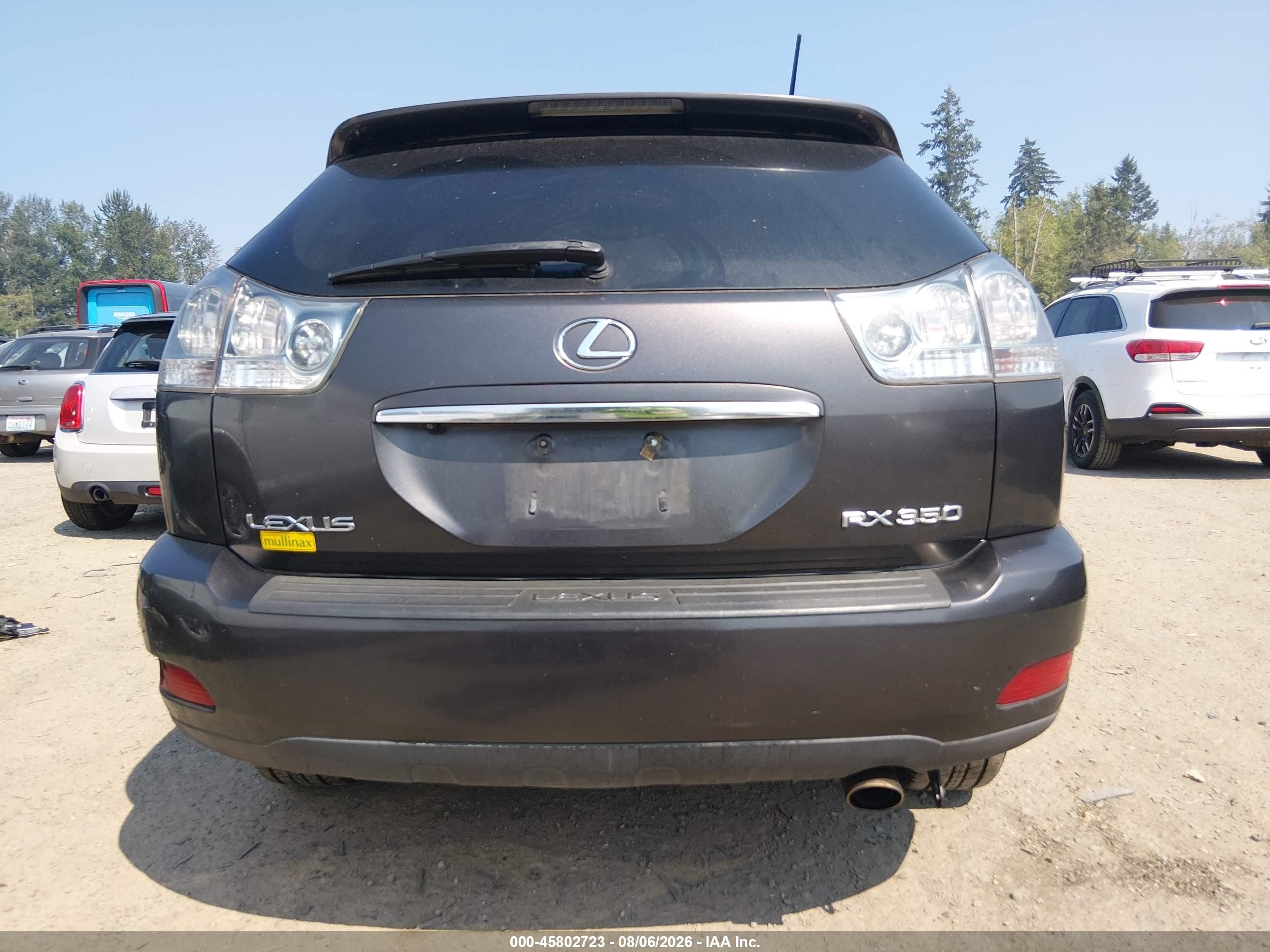 2009 Lexus Rx 350   Black vin: 2T2HK31U19C108528