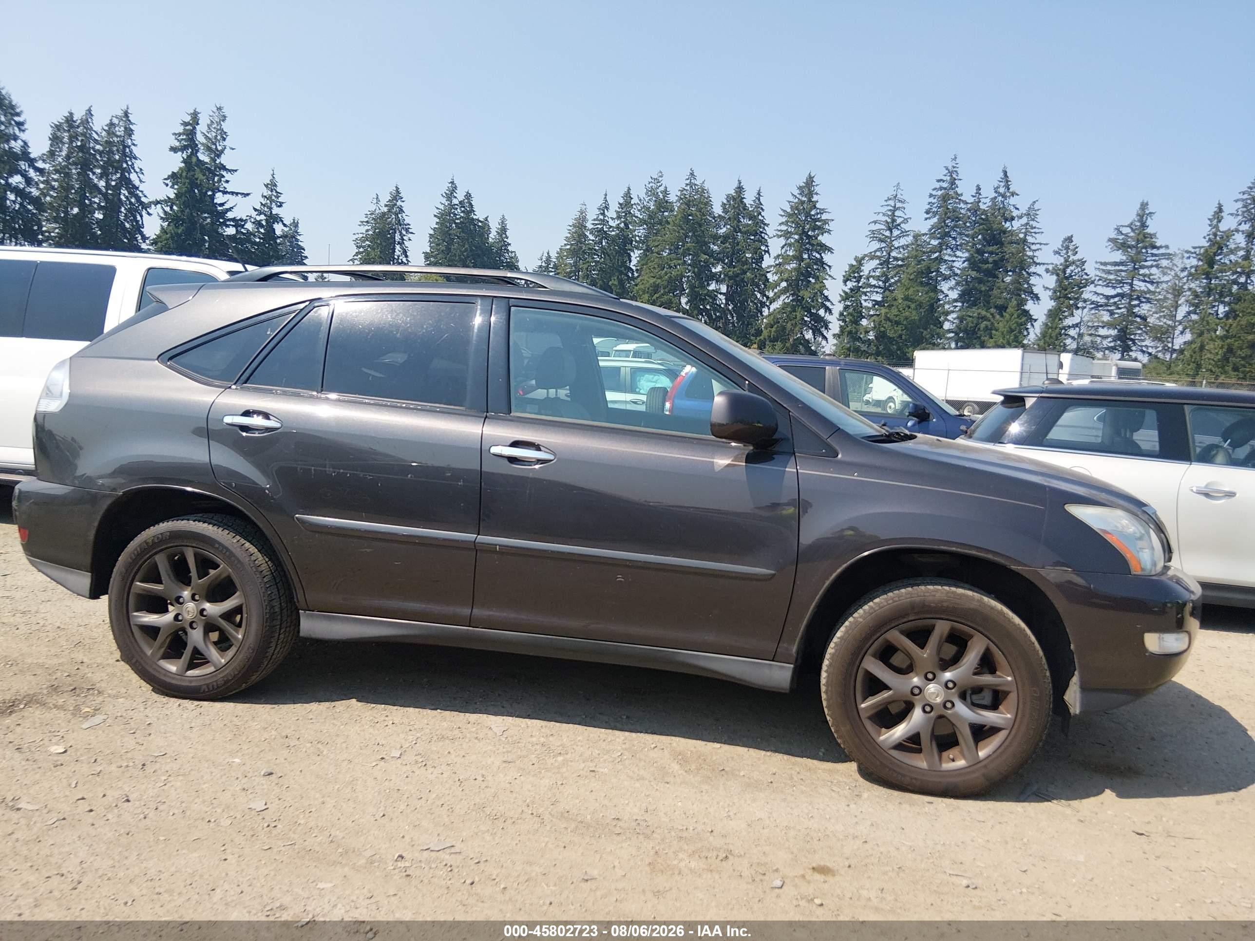 2009 Lexus Rx 350   Black vin: 2T2HK31U19C108528