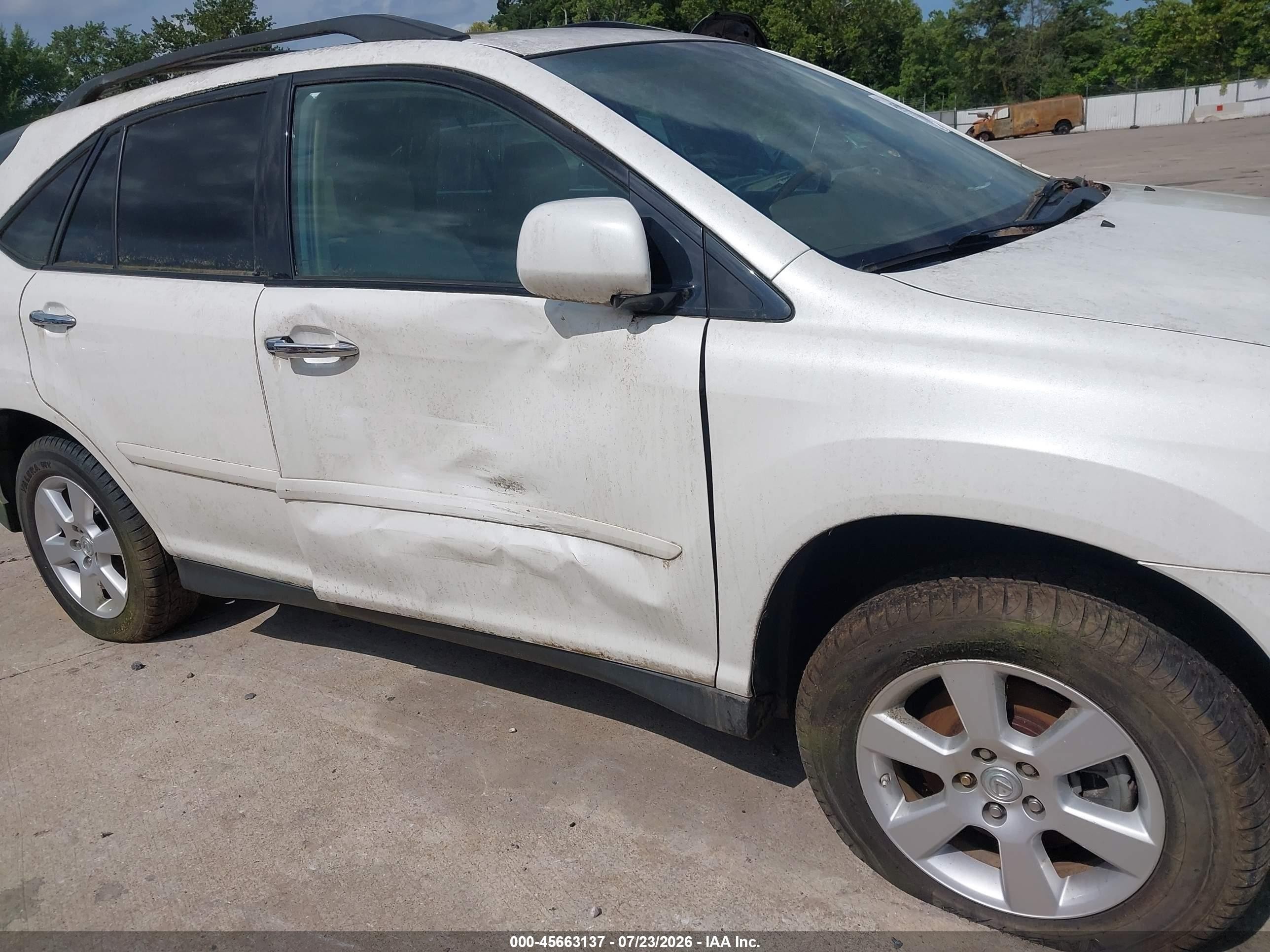 2009 Lexus Rx 350   White vin: 2T2HK31U19C115348