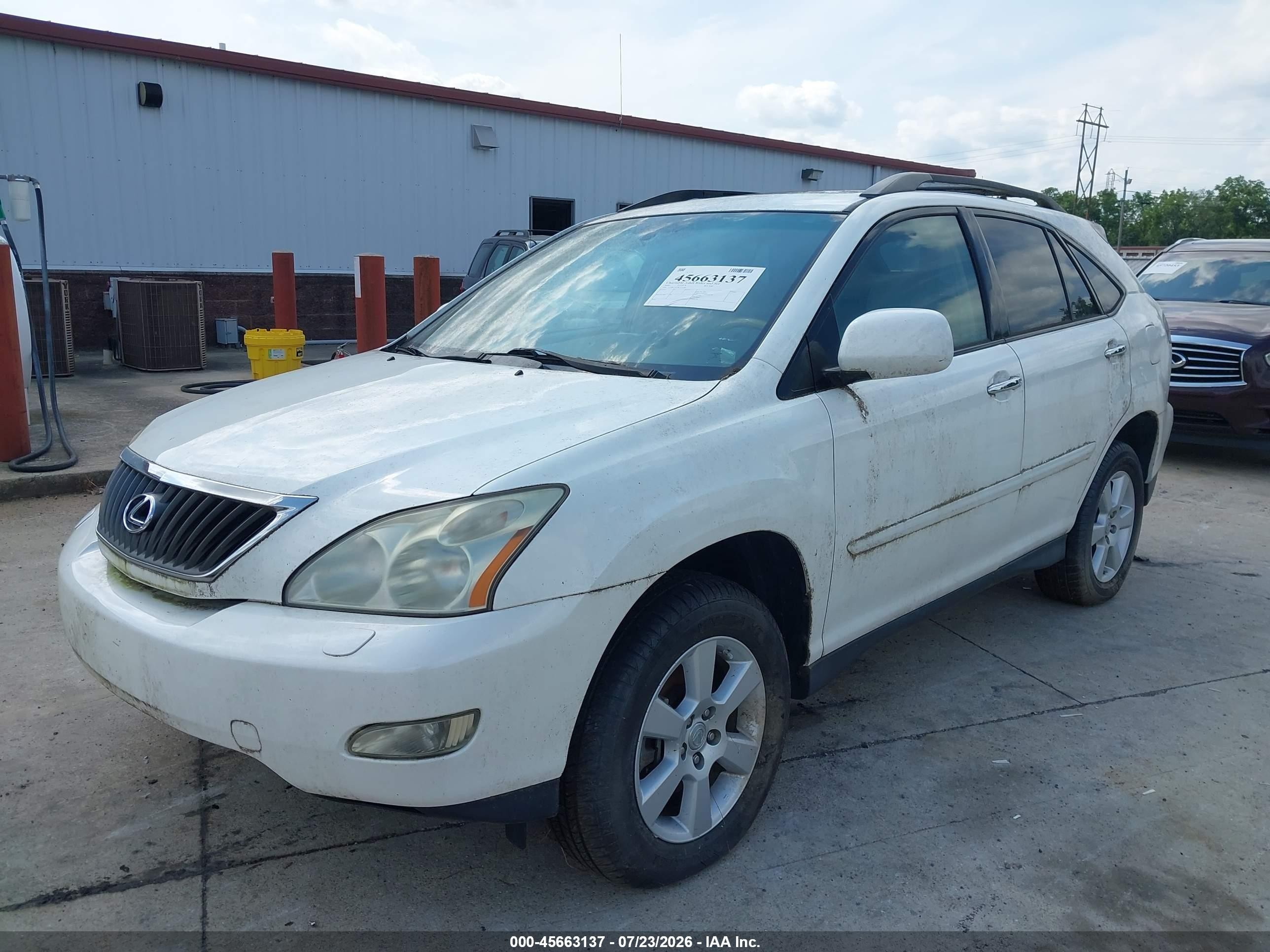 2009 Lexus Rx 350   White vin: 2T2HK31U19C115348