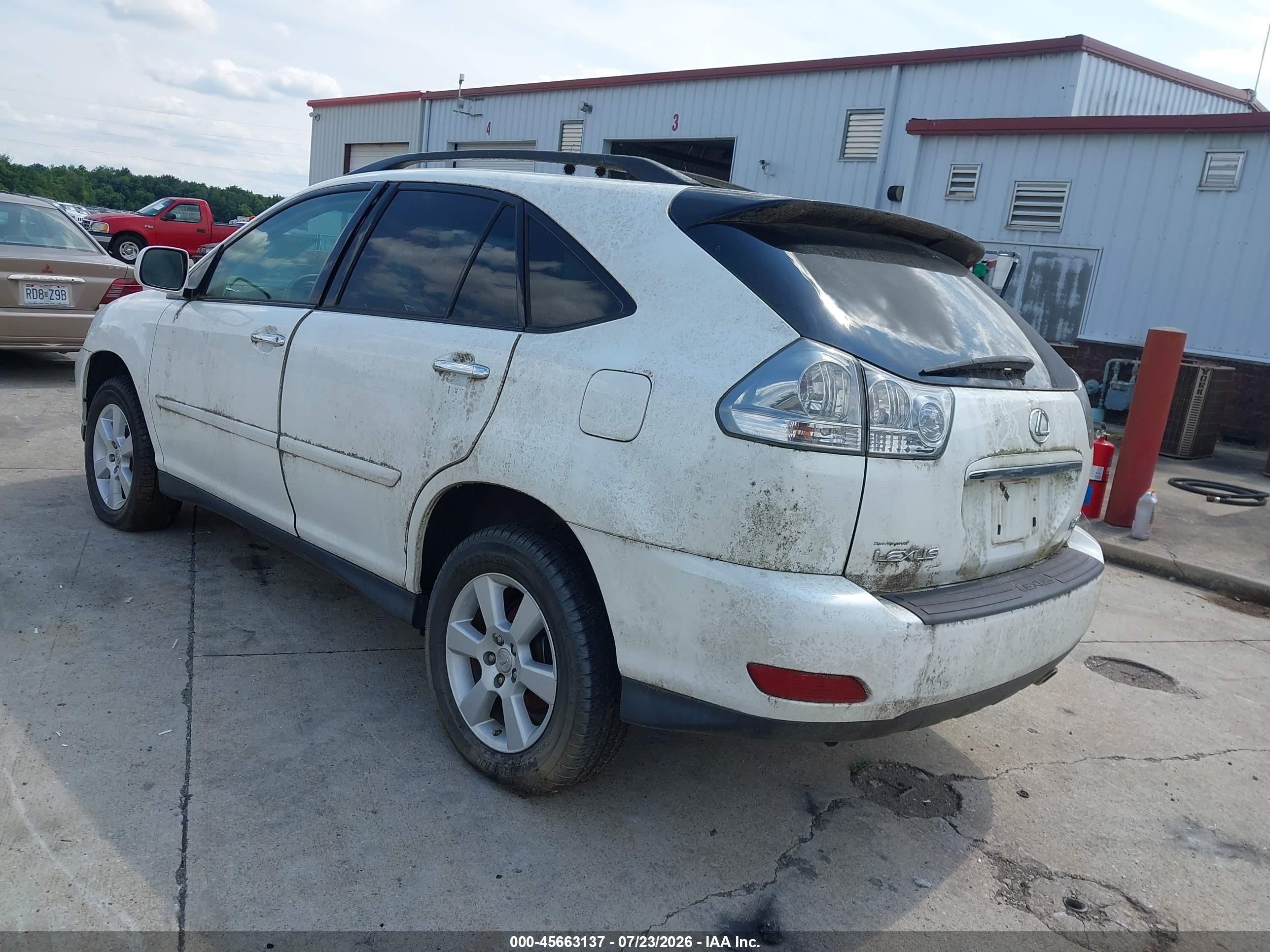 2009 Lexus Rx 350   White vin: 2T2HK31U19C115348