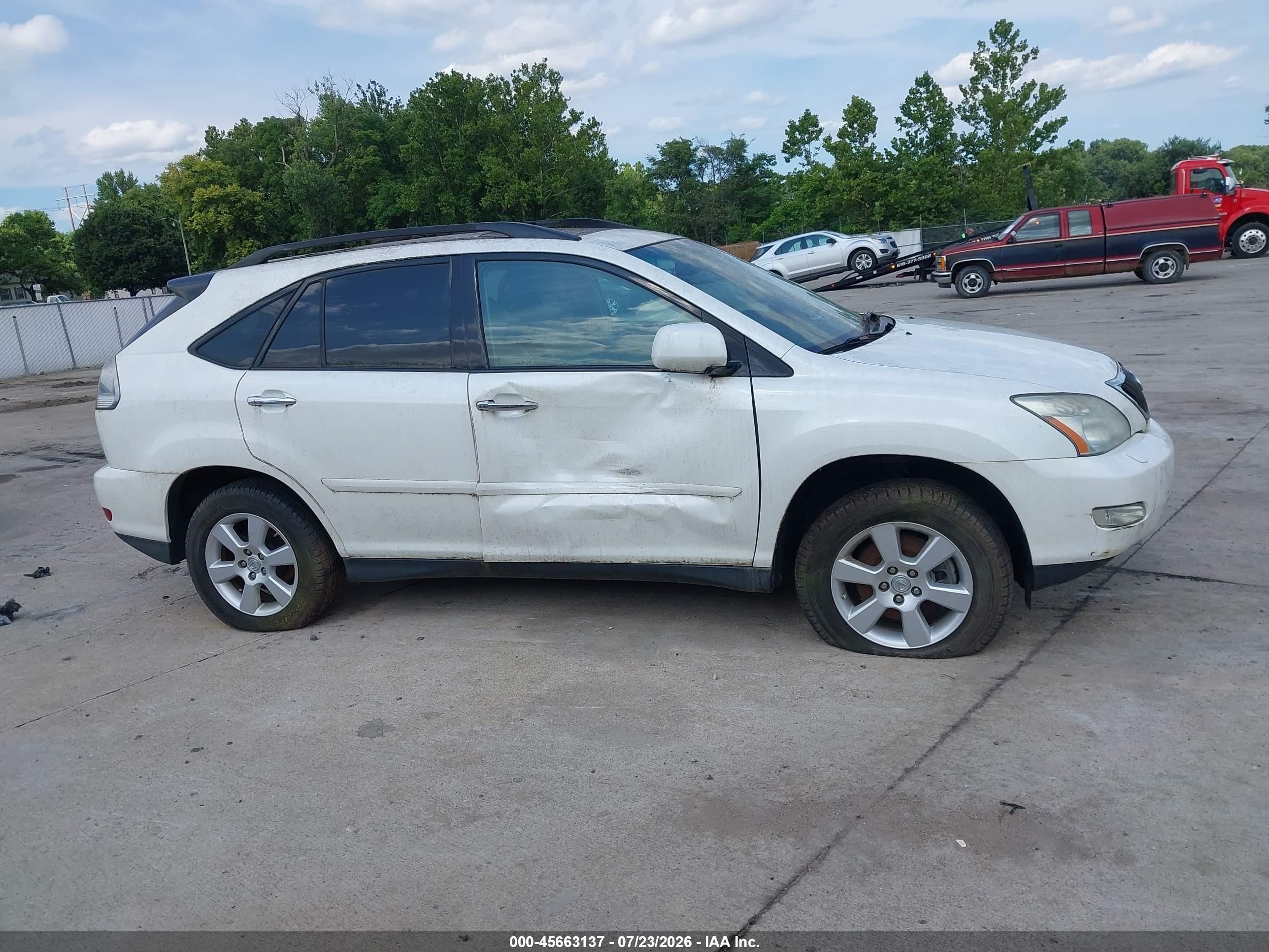2009 Lexus Rx 350   White vin: 2T2HK31U19C115348
