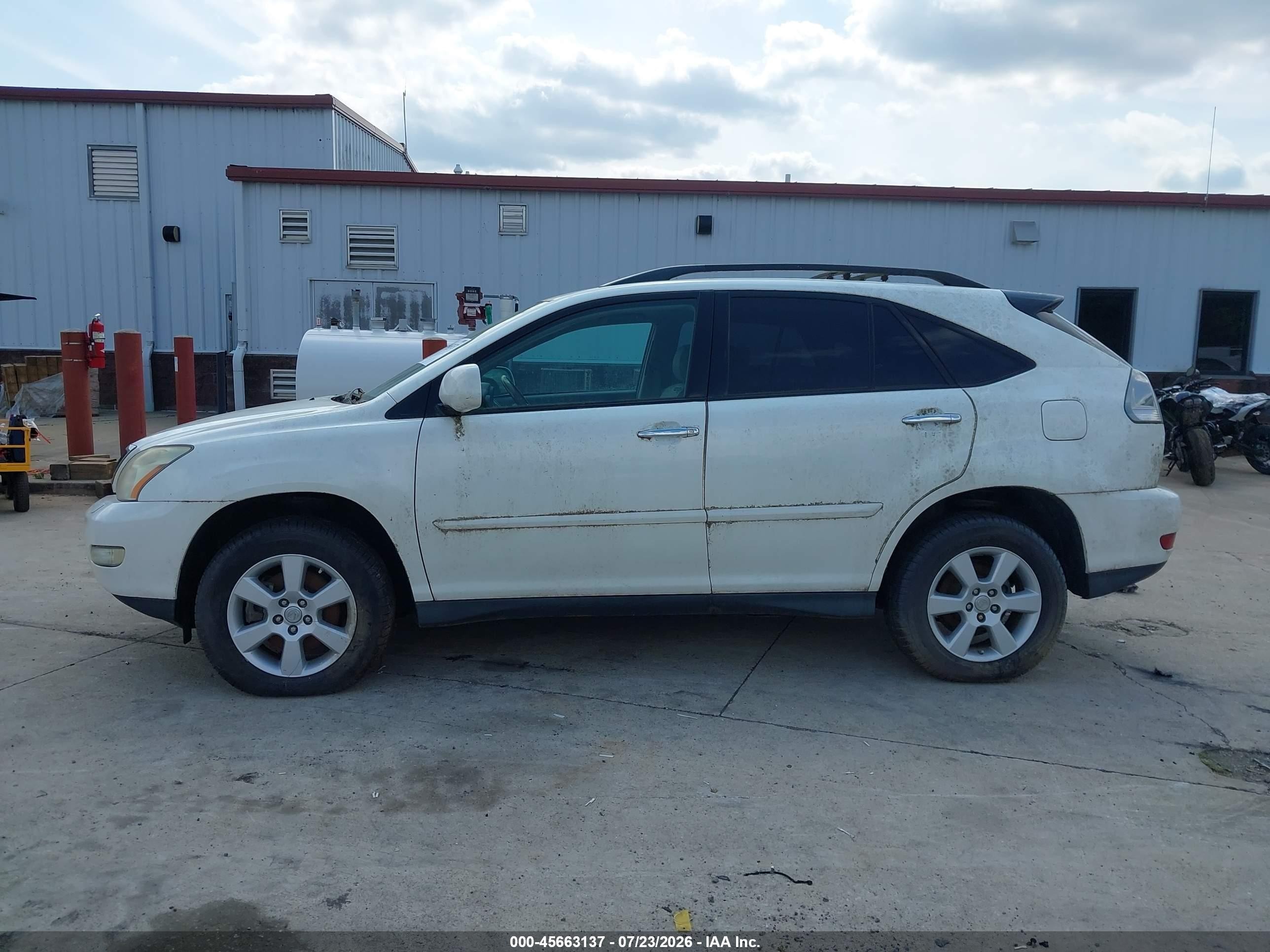 2009 Lexus Rx 350   White vin: 2T2HK31U19C115348