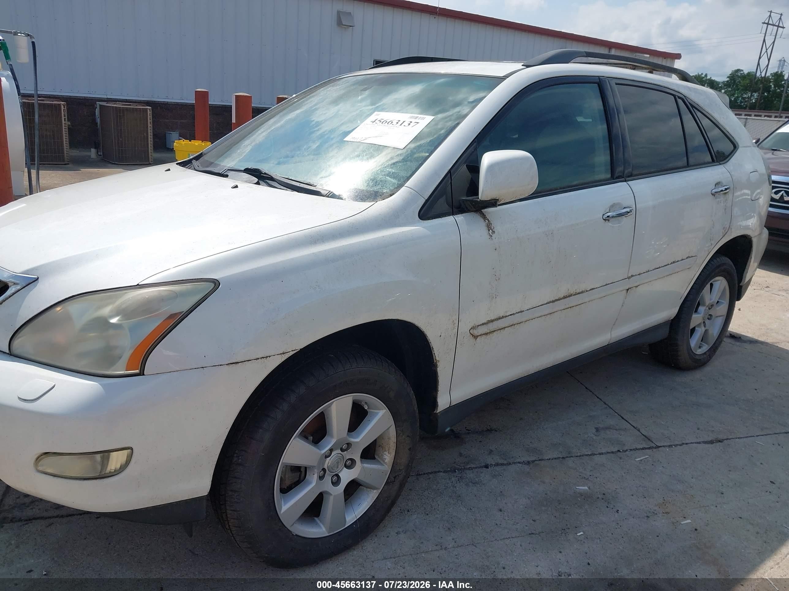 2009 Lexus Rx 350   White vin: 2T2HK31U19C115348
