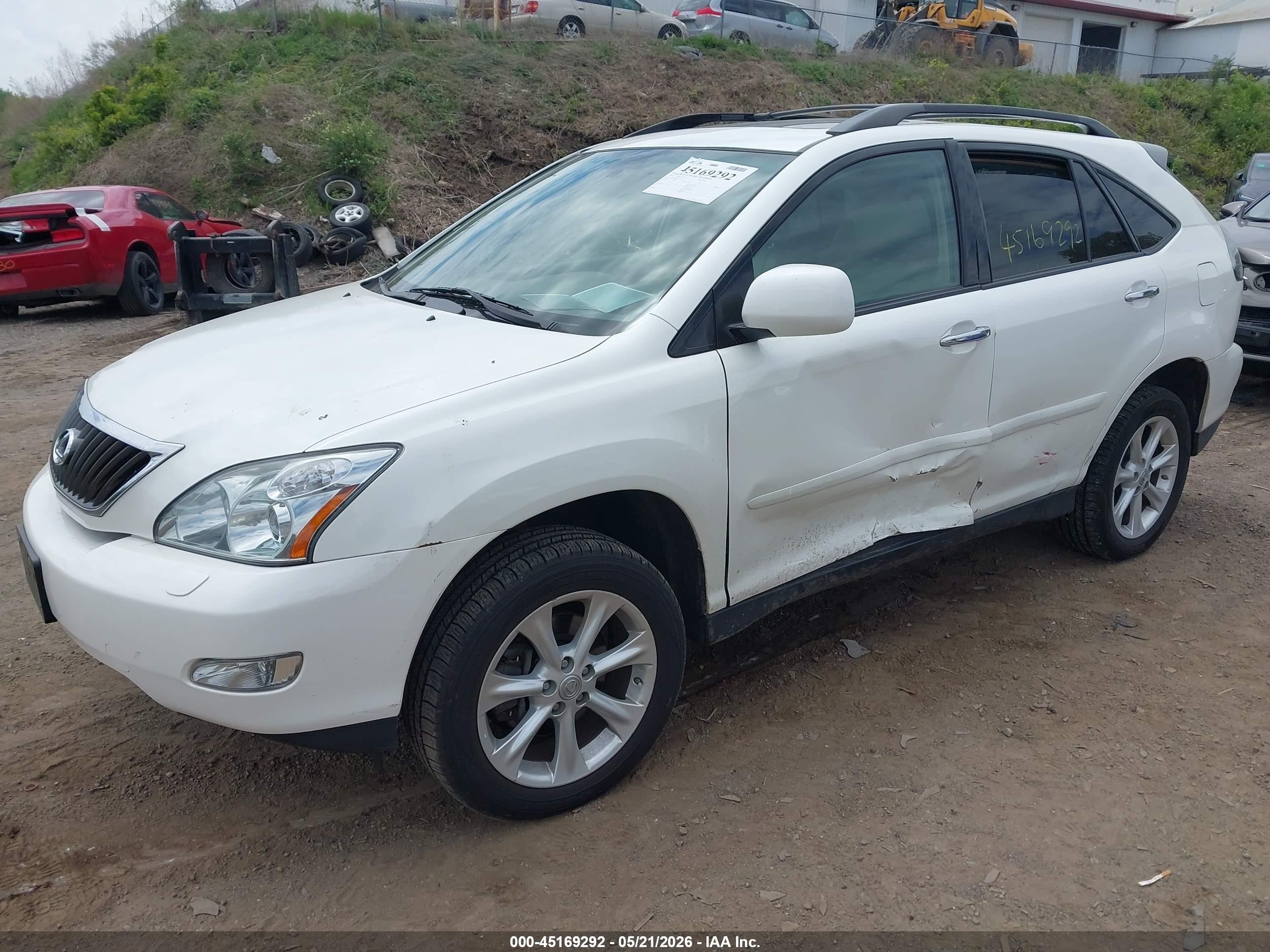 2009 Lexus Rx 350 White vin: 2T2HK31U19C124101