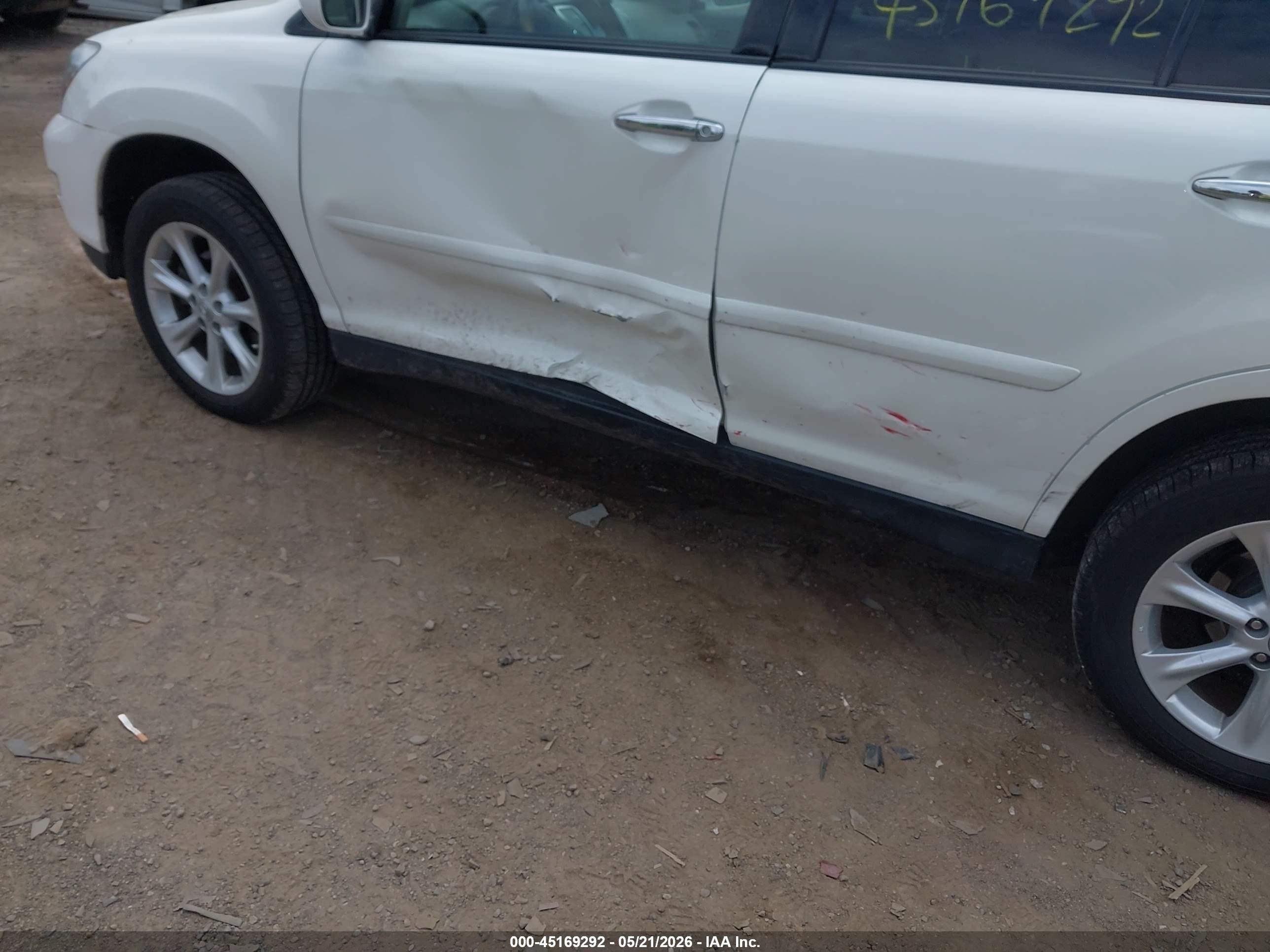 2009 Lexus Rx 350 White vin: 2T2HK31U19C124101